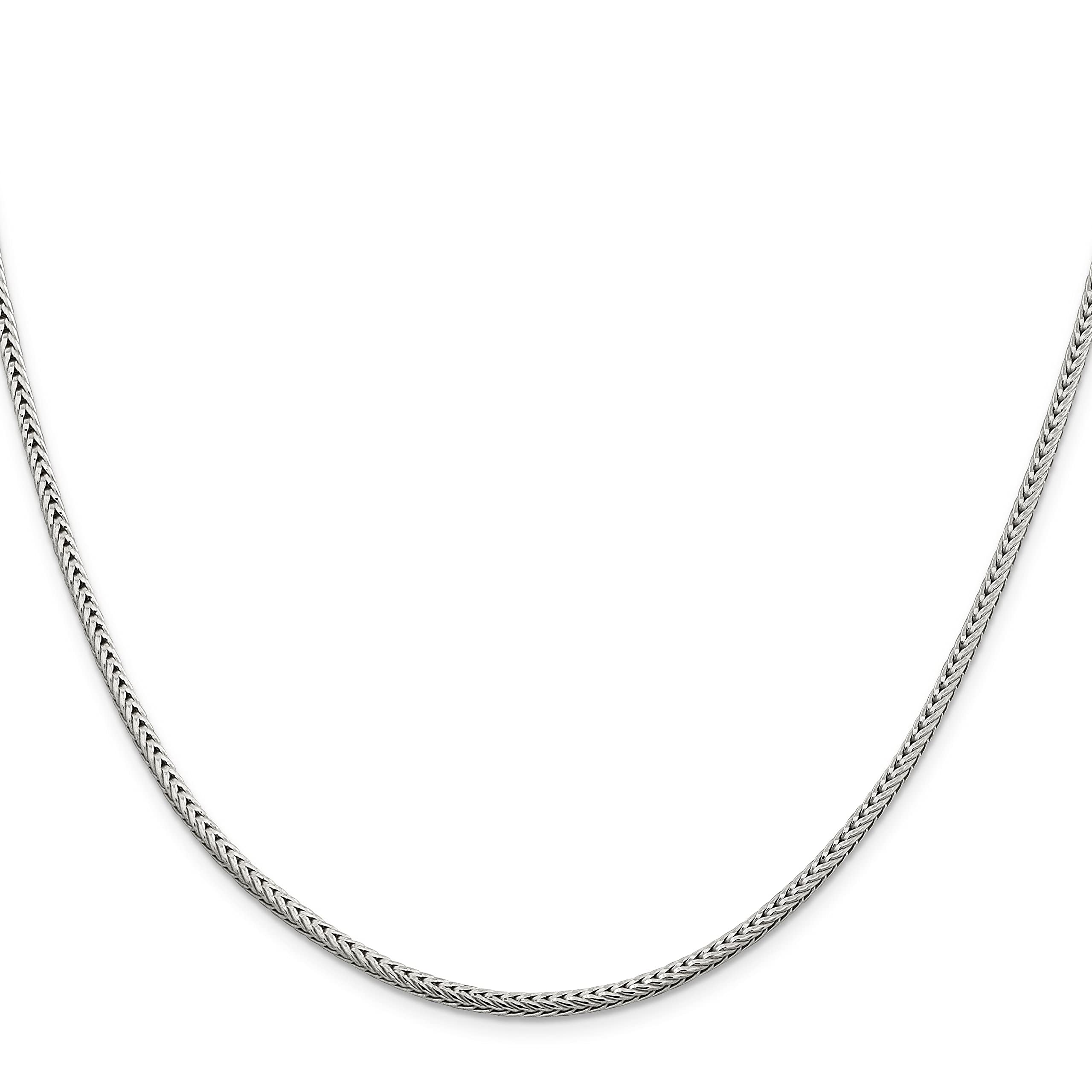 FindingKing Sterling Silver Franco Chain Necklace 20