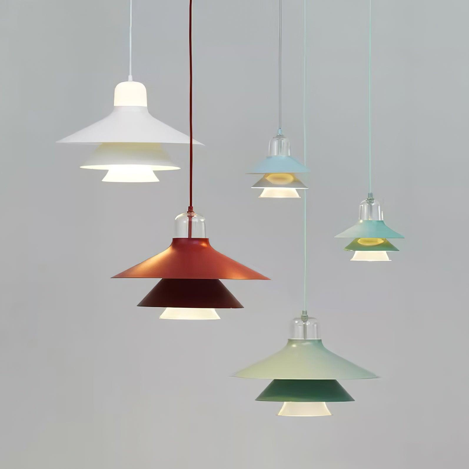 Ikono Modern Pendant Lamp - Stylish Hanging Light Fixture for Kitchen Island, Dining Room & Bedroom Decor