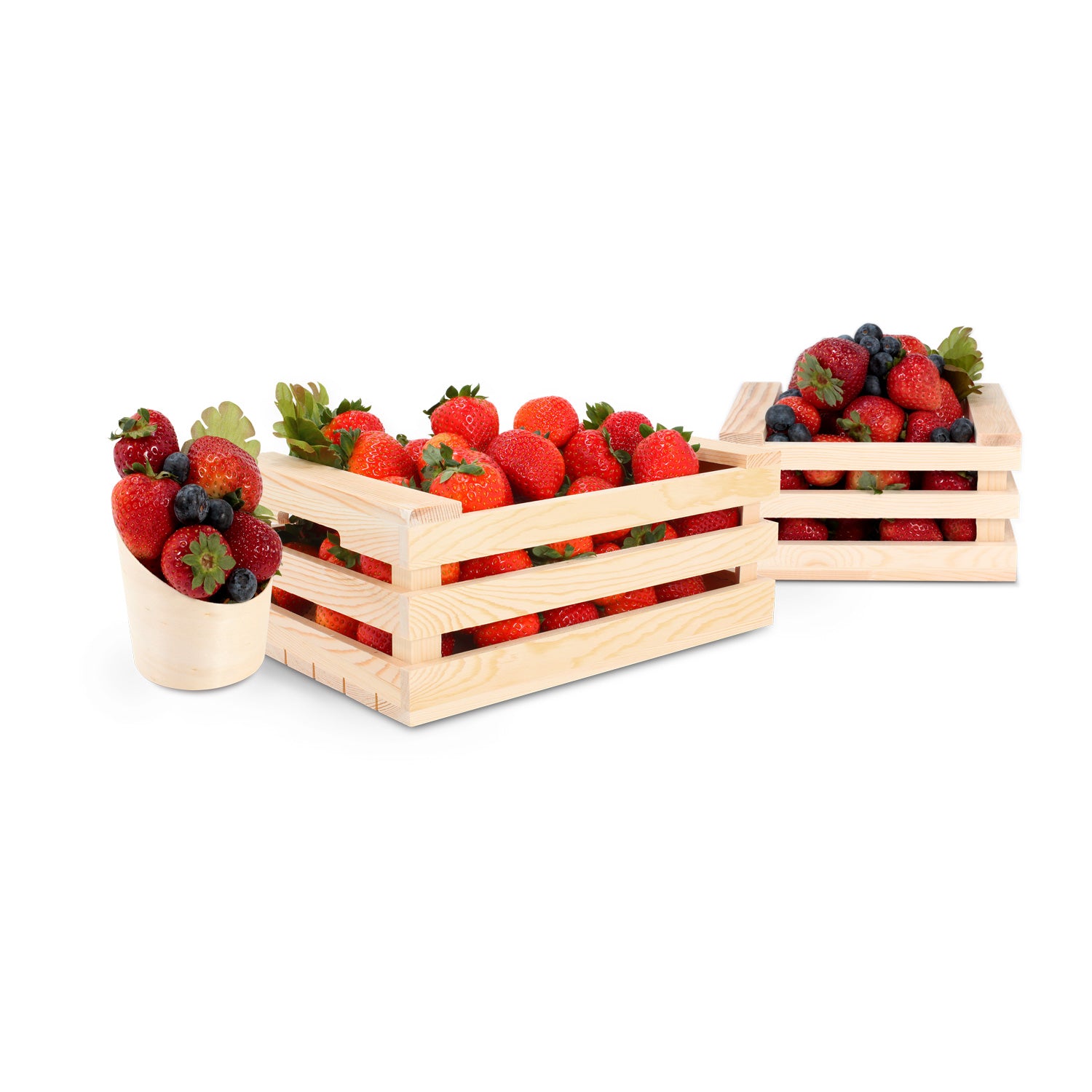 Tree Choice 9 x 7 Inch Oblong Wooden Crate - Pack of 12 - Rustic Wood Boxes for Home Decor, Wedding Centerpieces, Gift Packaging, and DIY Craft Storage
