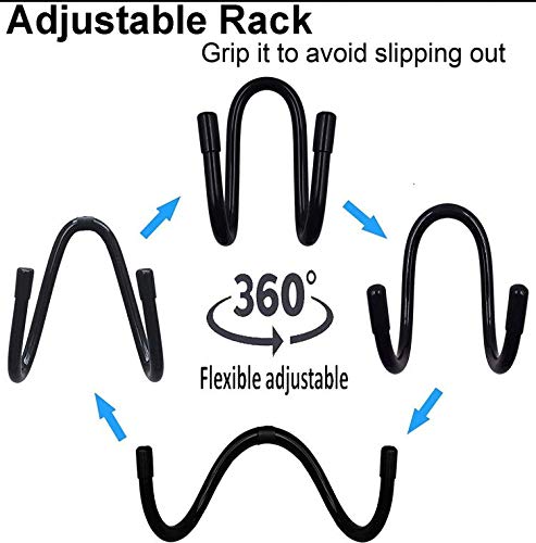 Flexible Over The Seat Hard Hat Rack Holder - Expandable Coat Hanger Organizer - Universal Drying Rack for Kitchen, Bathroom & Entryway Storage - Perfect for Hanging Hats, Caps, Mugs, Coats & Helmets - Space Saving Solution for Small Homes & Dorms - 2 Pack