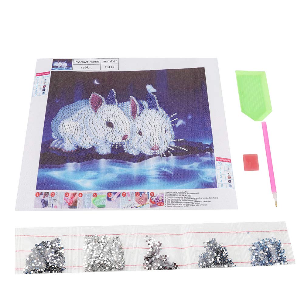 Stitch Kit for Beginners - Easy to Use Sewing Set with 30x25 Rabbit Design - Perfect for Home Decor in Living Room & Bedroom | DIY Craft Supplies for Handmade Pillows, Blankets & Wall Art