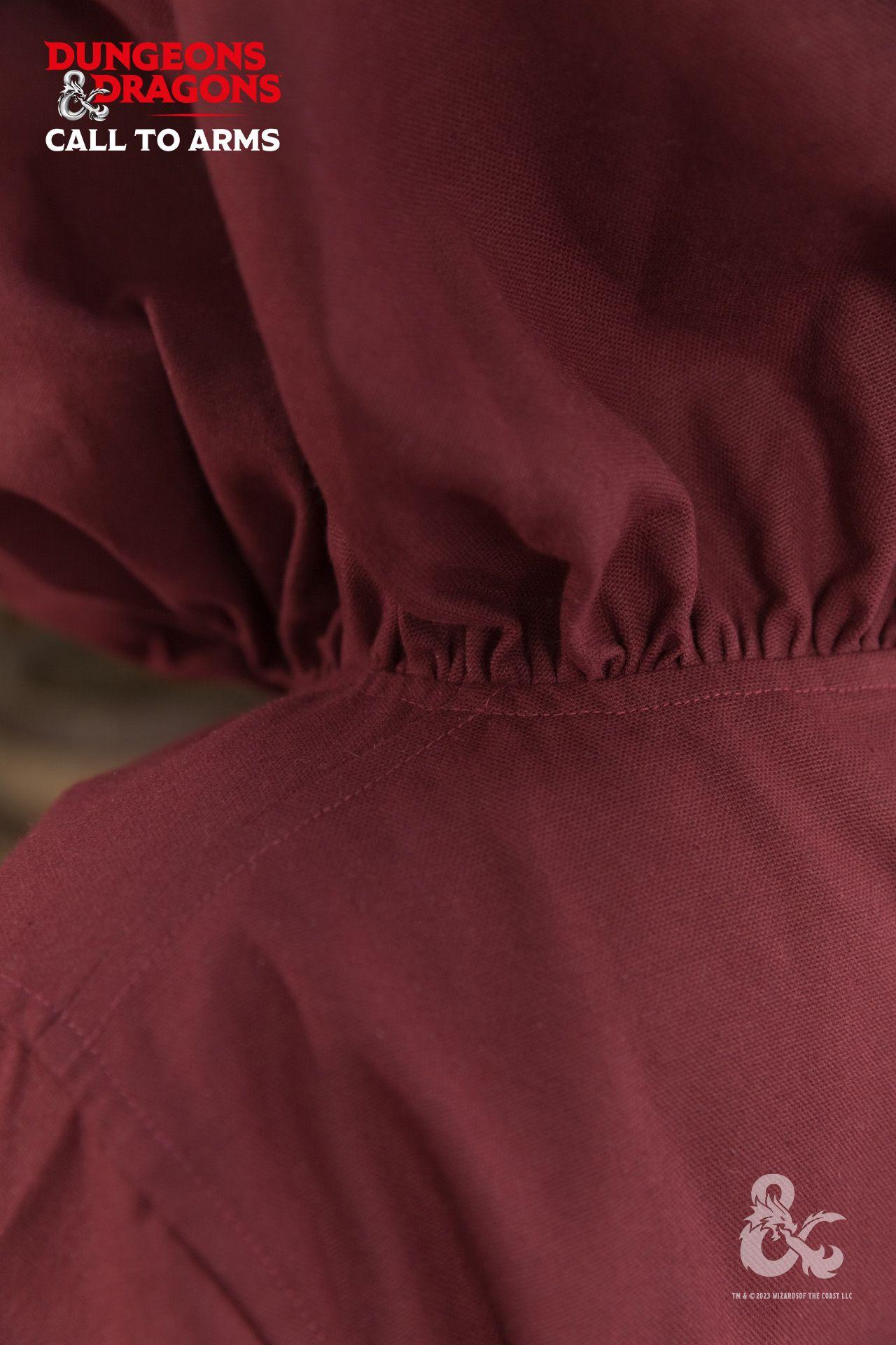 Dungeons & Dragons Paladin Hooded Tunic - Burgundy Medieval Fantasy Costume for Cosplay, LARP & Renaissance Fairs | Perfect for D&D Fans & Roleplaying Games