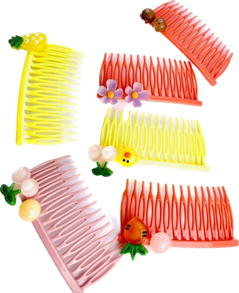2PCS Acrylic Side Hair Clips for Women & Girls - French Comb Hairpins, Jooda Pins, Plastic Hair Accessories for Wedding, Party & Everyday Styling