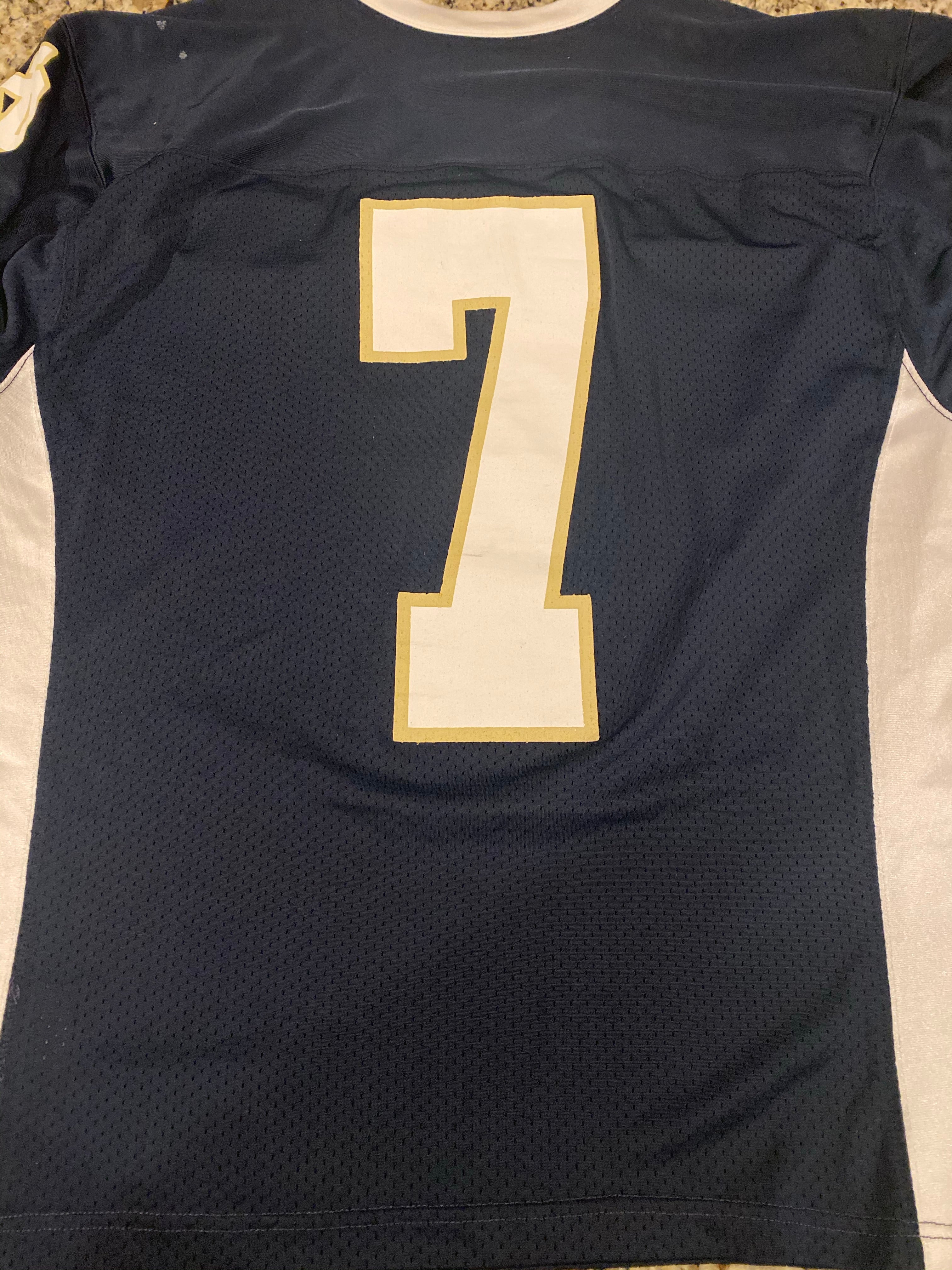 Authentic Will Fuller Notre Dame Fighting Irish Football Jersey #7 - Under Armour Game-Worn Practice Jersey for Fans & Collectors - Perfect for Game Day, Tailgating, and Sports Memorabilia Display