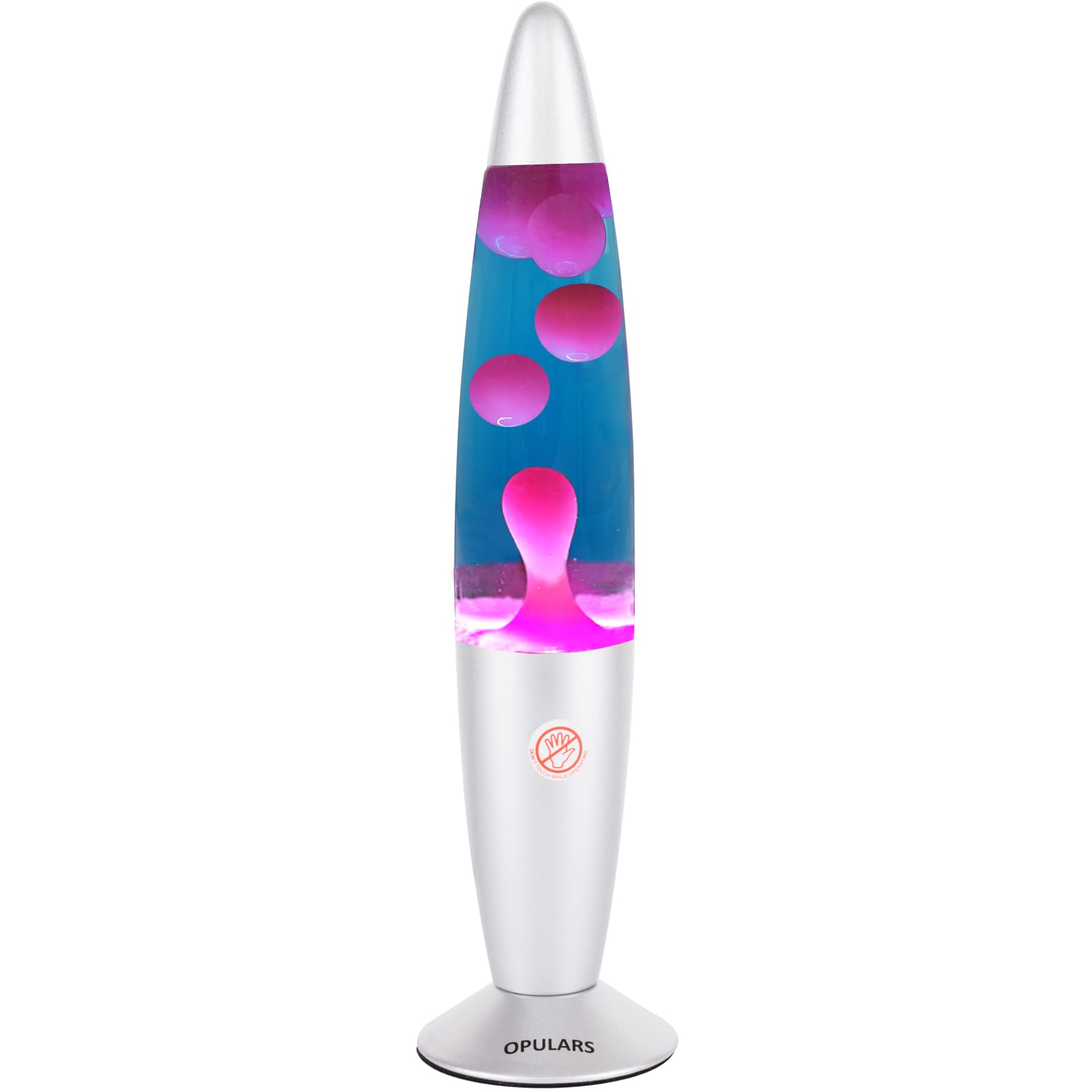 13.5 Inch Liquid Motion Lamp with Purple Wax in Blue Liquid - Magma Mood Lamp for Bedroom Decor, Night Light for Adults, Teens & Kids | Perfect for Relaxation, Meditation & Sleep Aid