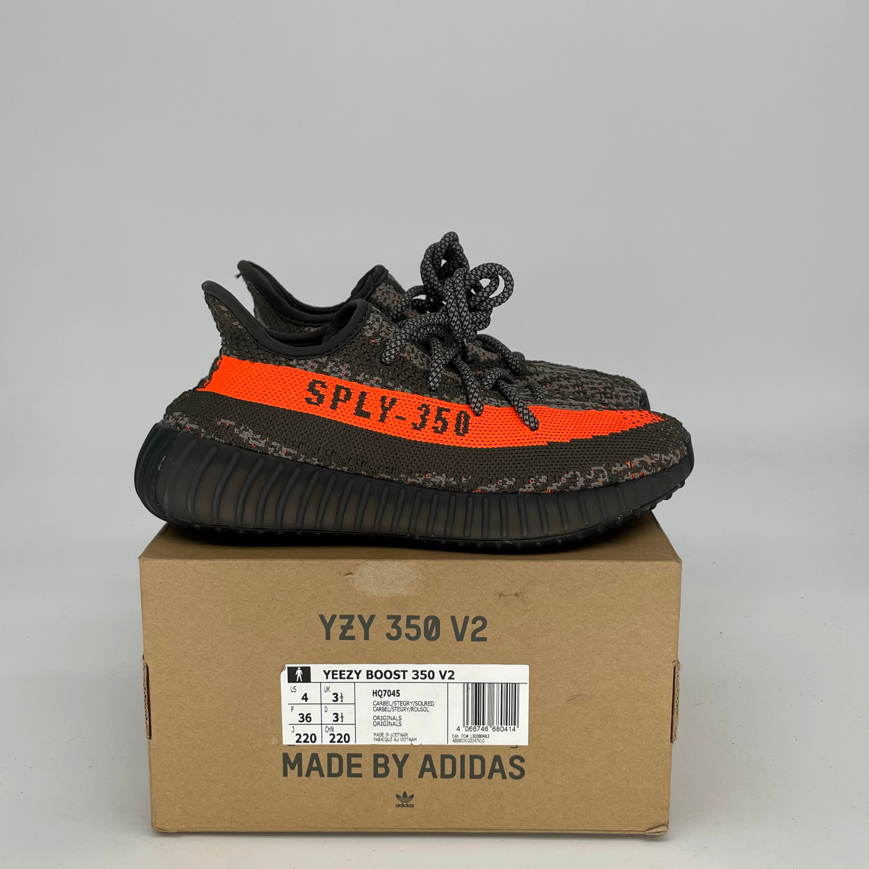 Adidas Yeezy Boost 350 V2 Carbon Beluga - Women's Size 4/5.5W (HQ7045) | Comfortable Running Shoes for Women, Stylish Sneakers for Casual Wear & Gym Workouts