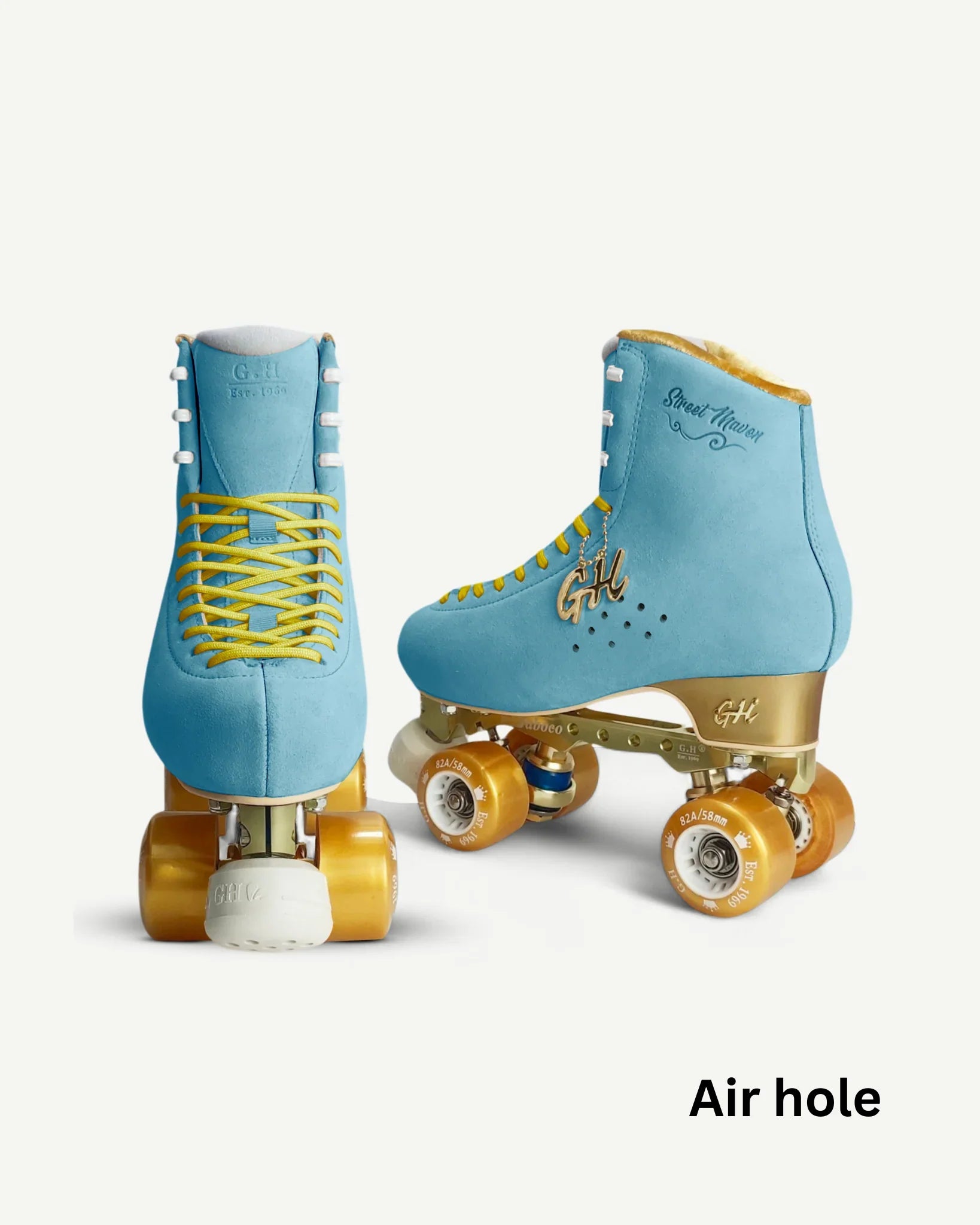 GH Street Maven Quad Roller Skates with/without Air Vents - Premium Outdoor & Indoor Skates for Adults, Street Skating, Fitness & Rink Fun