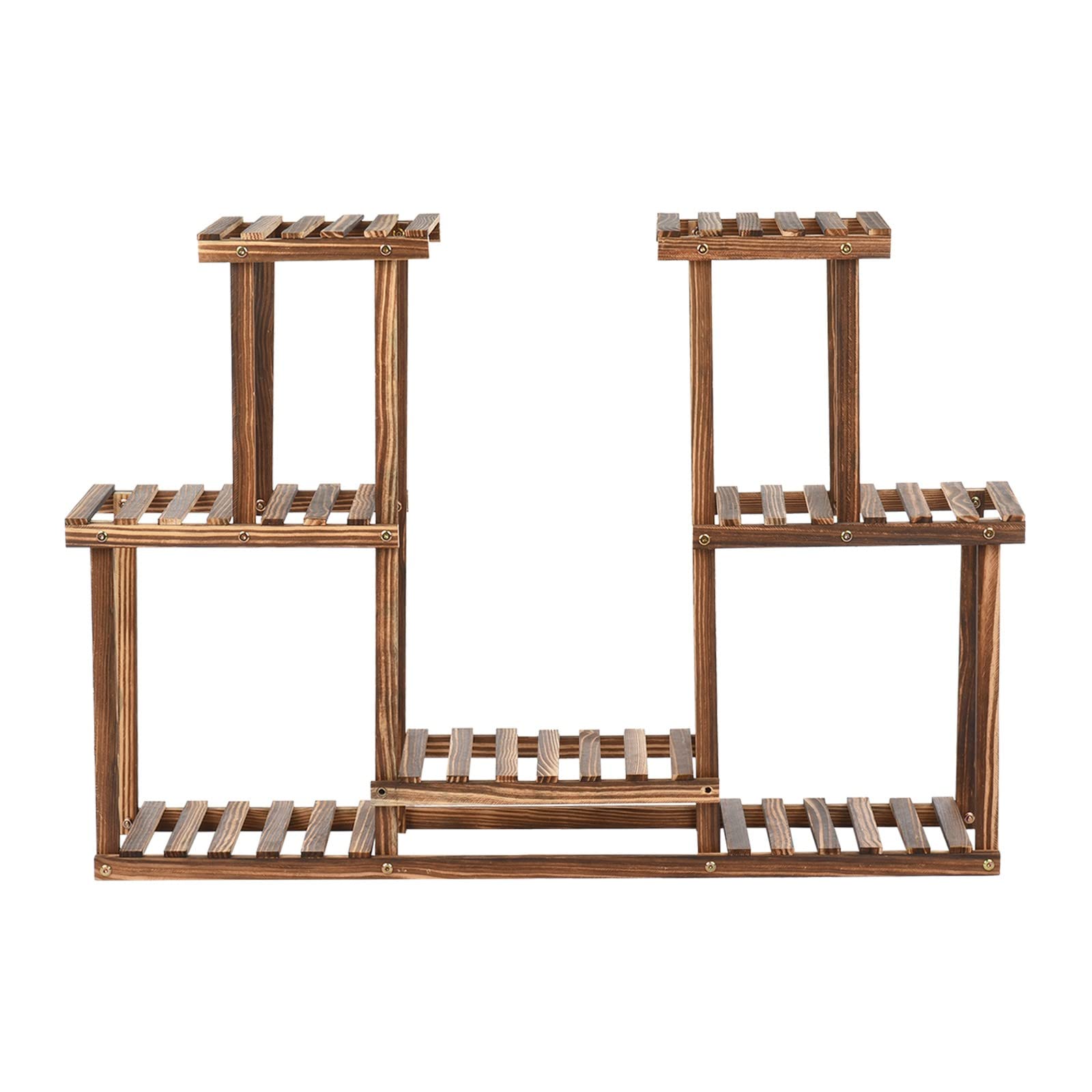 4-Tier Plant Stand Indoor Outdoor - Multi-Layer Flower Pot Holder Shelf for Patio, Garden, Living Room, Balcony & Bedroom - Perfect Plant Display Shelving Unit for Home Decor & Gifts (Yellow, One Size) - Ideal for Small Space Gardening & Stylish Home Organization