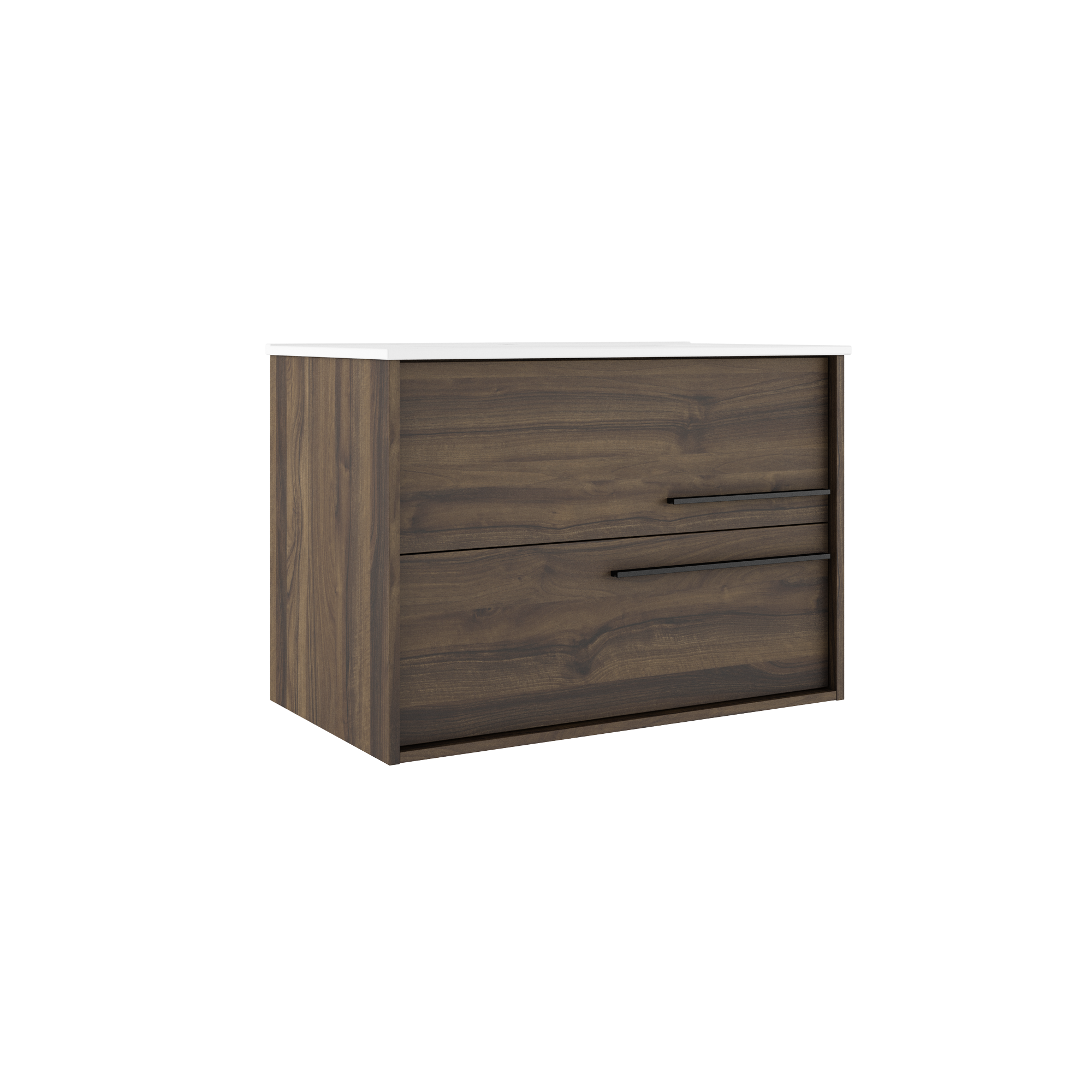 Modern Aqua Bathroom Vanity Set with Ceramic Sink - Single Sink Cabinet with Storage for Small Bathrooms, Powder Rooms & Guest Baths
