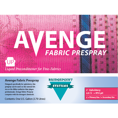 Avenge Fabric Prespray - Heavy Duty Stain Remover for Carpets & Upholstery | Pre-Treatment for Deep Cleaning at Home or Commercial Use