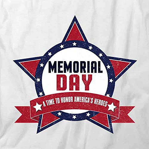 Honor America's Heroes T-Shirt - Patriotic Graphic Tee for Men & Women | Soft Cotton White Printed Shirt | Perfect for Memorial Day, Veterans Day & 4th July Celebrations