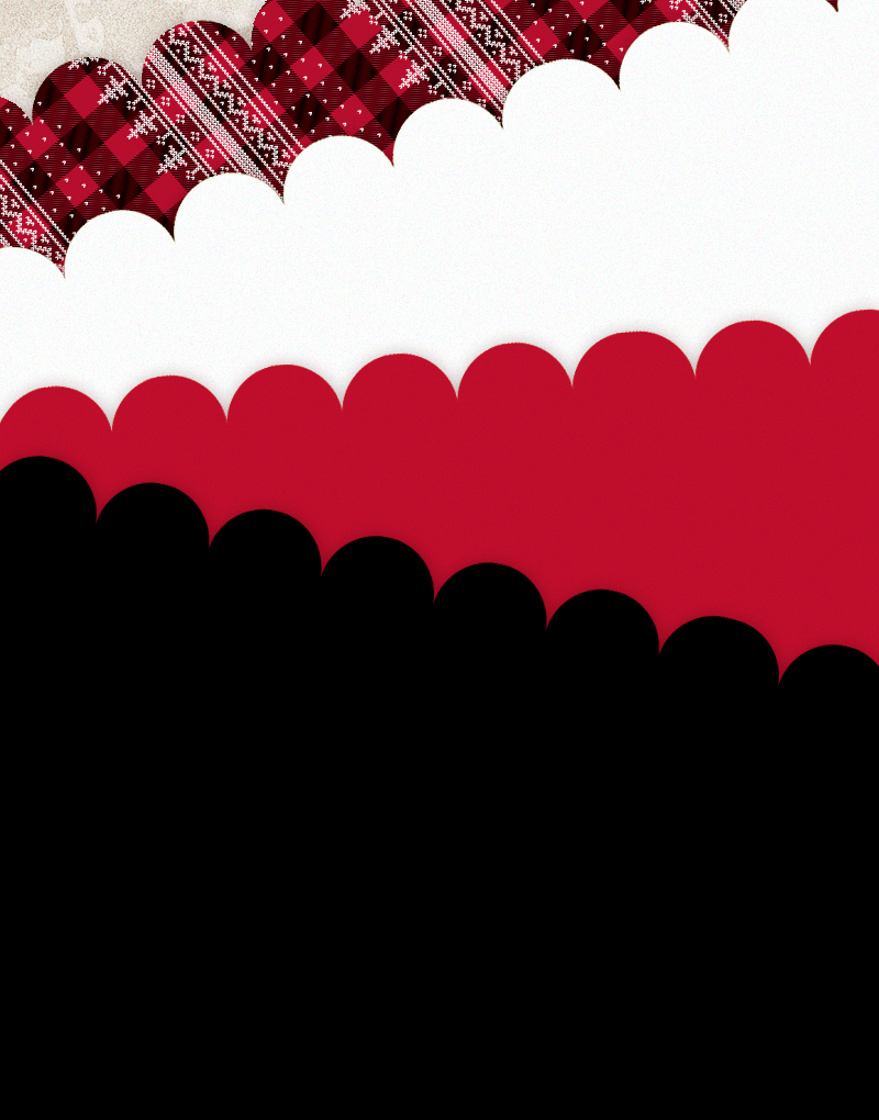 Buffalo Plaid Sweater Scalloped Tissue Paper - Christmas Gift Wrapping, Holiday Decorations, Party Favors & DIY Craft Supplies