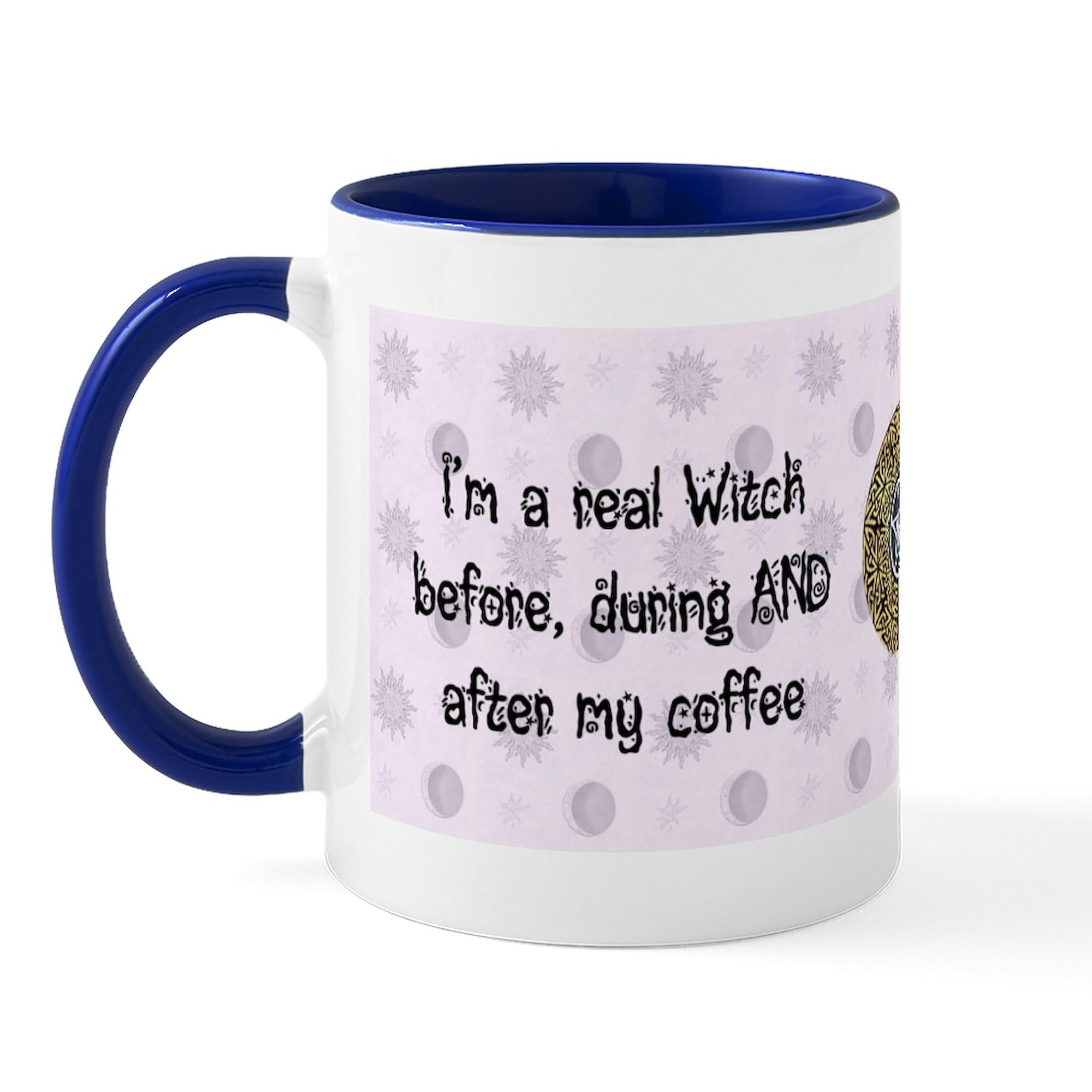 Realwitch Ceramic Coffee Mug 11 oz (325 ml) - Unique Witch Design for Tea, Coffee & Hot Drinks - Perfect for Halloween, Gifts & Witch Lovers