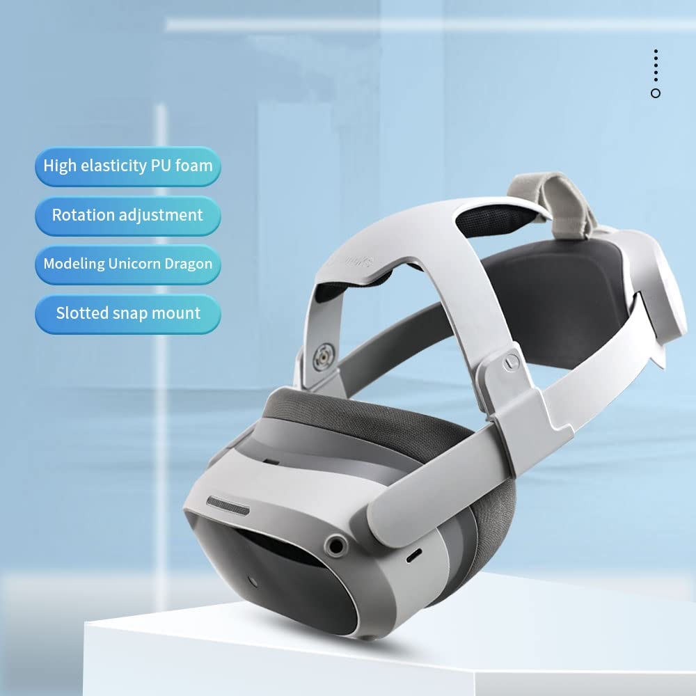 Pico4 Head Strap with High Elasticity - Comfortable & Lightweight VR Headset Accessory for Weight Reduction & Pressure Relief - Perfect for Long Gaming & VR Sessions