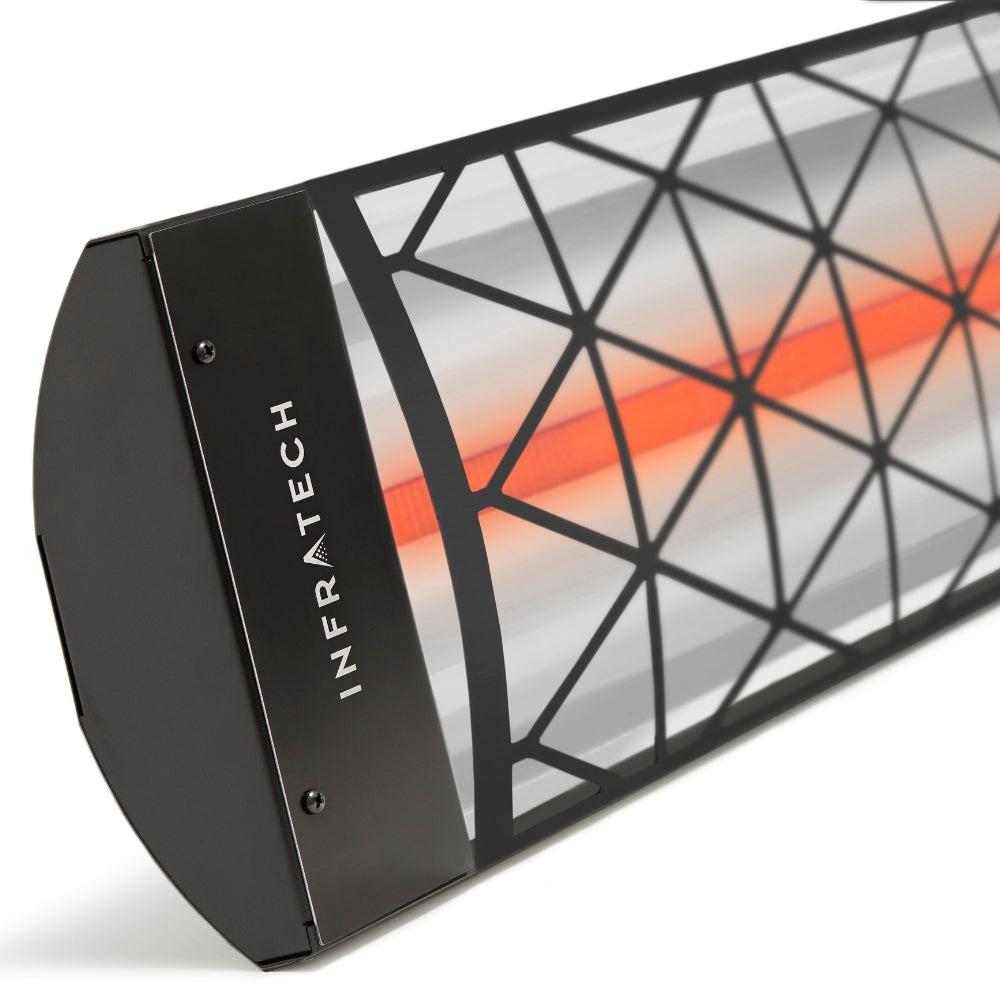 Infratech Motif C Series 3000W 61 Inch Single Element Electric Heater with Contemporary Design - Perfect for Patio, Deck, and Outdoor Living Spaces