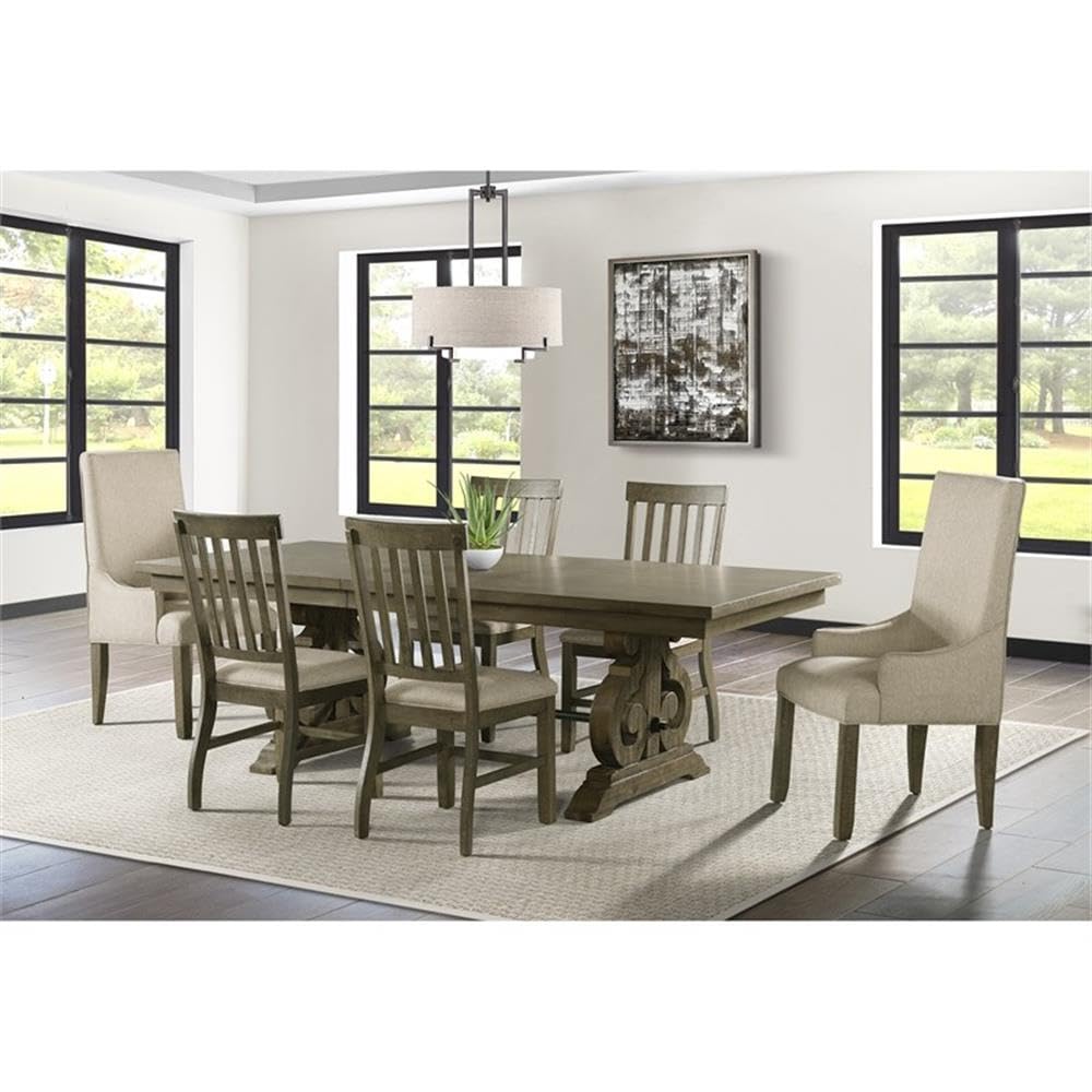 Picket House Furnishings Stanford Brown Parson Chair Set - 2 Piece Dining Room Chairs for Kitchen, Breakfast Nook & Formal Dining Room