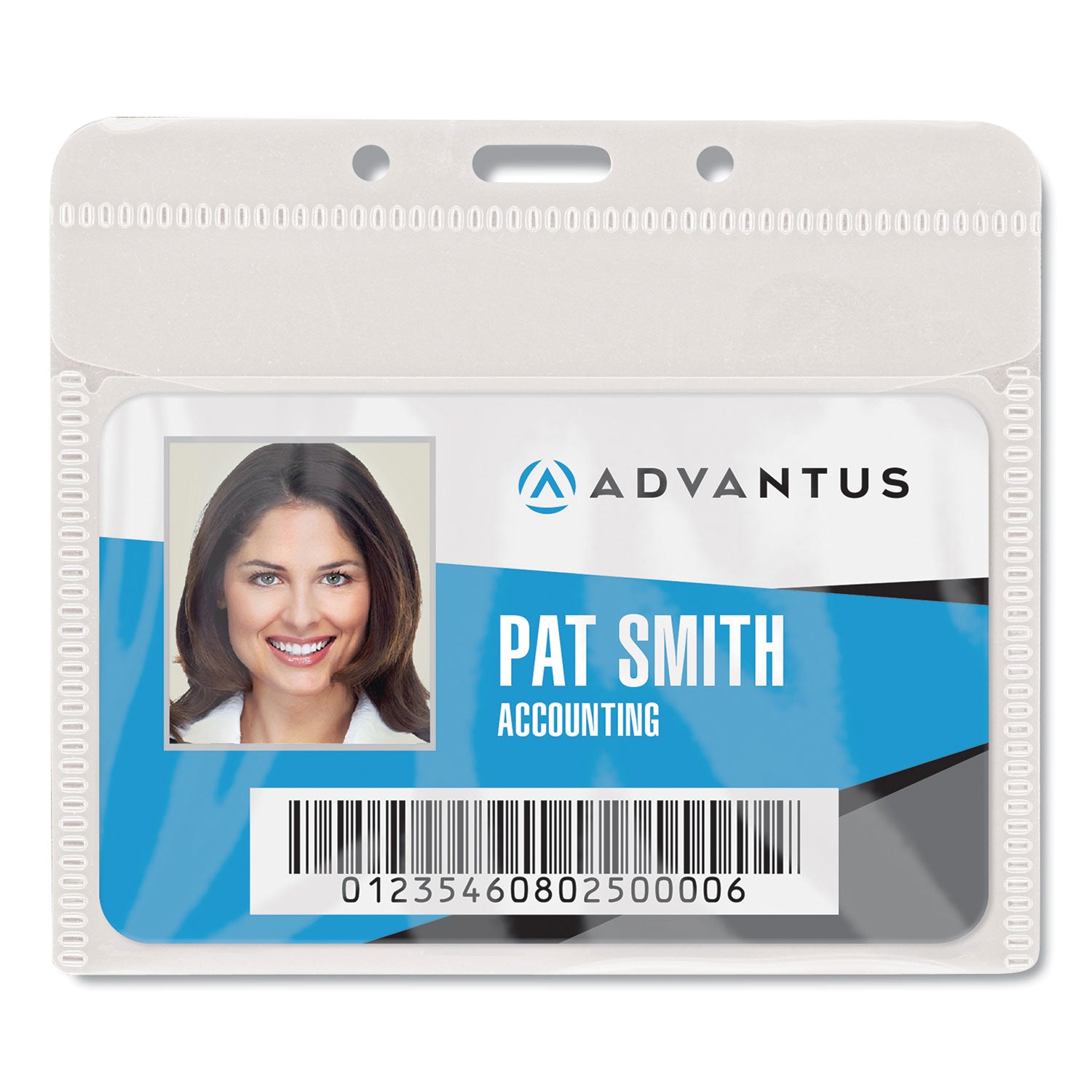 PVC-Free Horizontal Badge Holders - Clear 4.5
