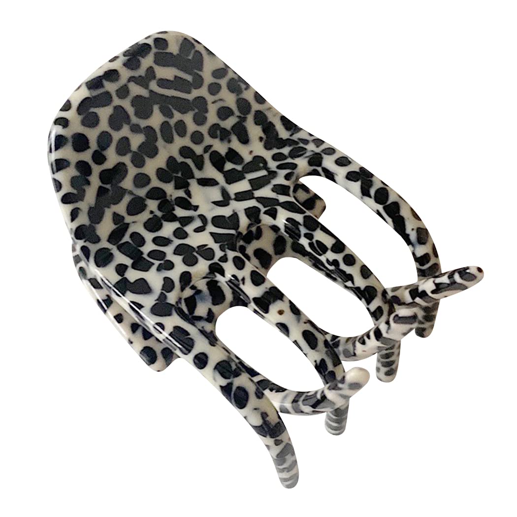 Licogel Small Hair Claw Clips for Women - 4PCS Set, Decorative Cow Print Mini Hair Barrettes, Fashion Hair Accessories for Ponytails & Updos - Perfect for Work, Parties & Everyday Styling