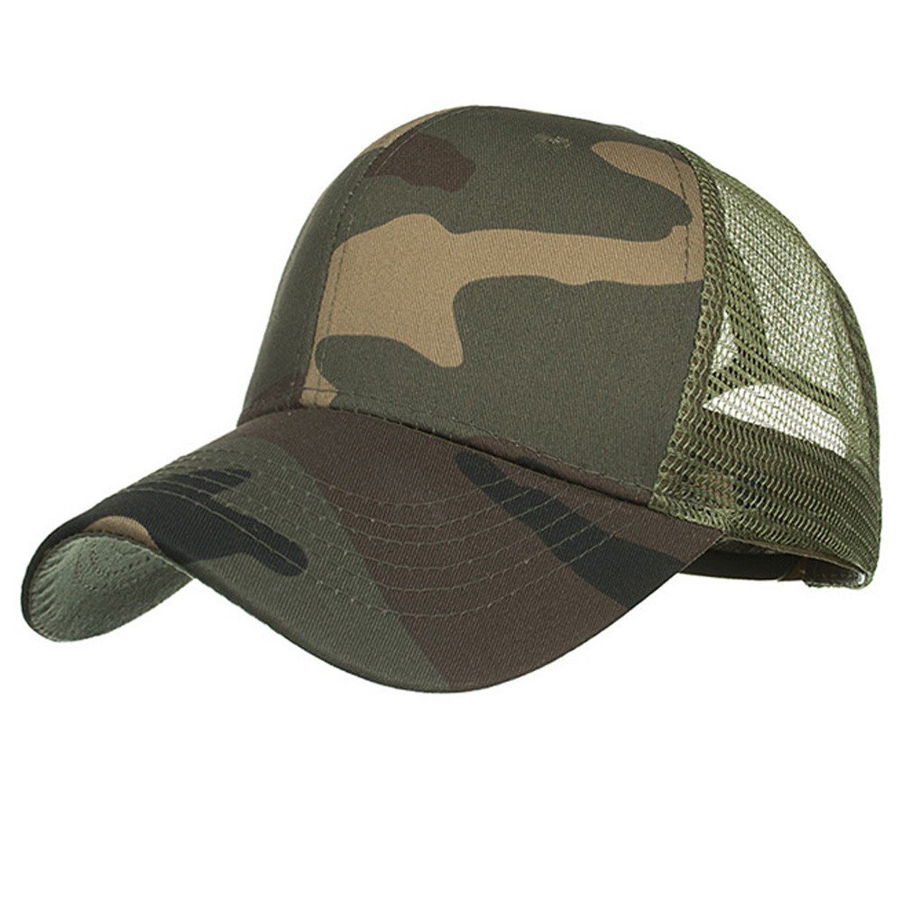 Adjustable Camouflage Baseball Cap for Women & Men - Breathable Mesh Summer Hat for Small Heads - Perfect for Outdoor Sports, Hiking & Casual Wear