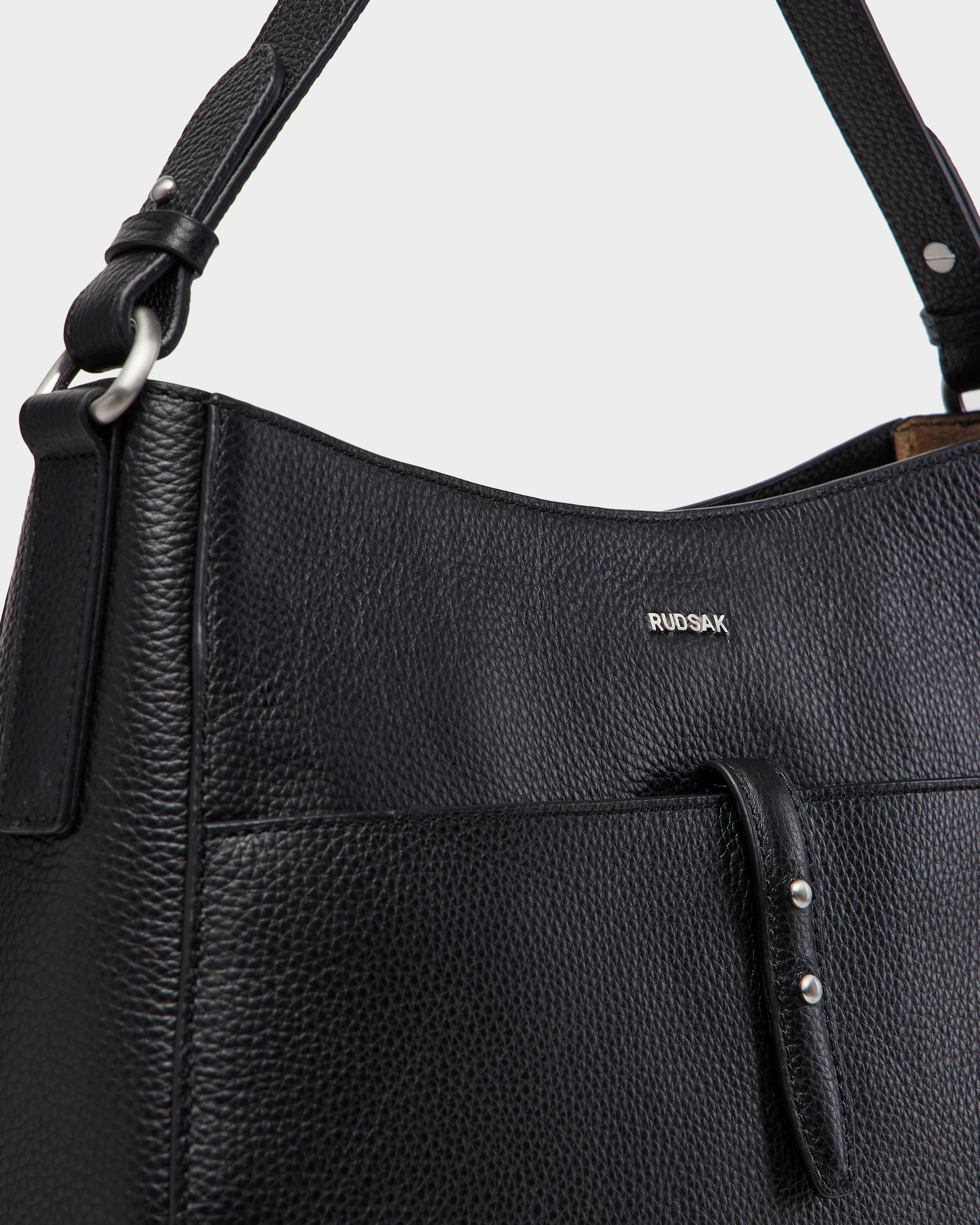 MATISSA L325002 Black Leather Crossbody Bag for Women - Stylish & Durable Everyday Purse for Work, Travel & Shopping