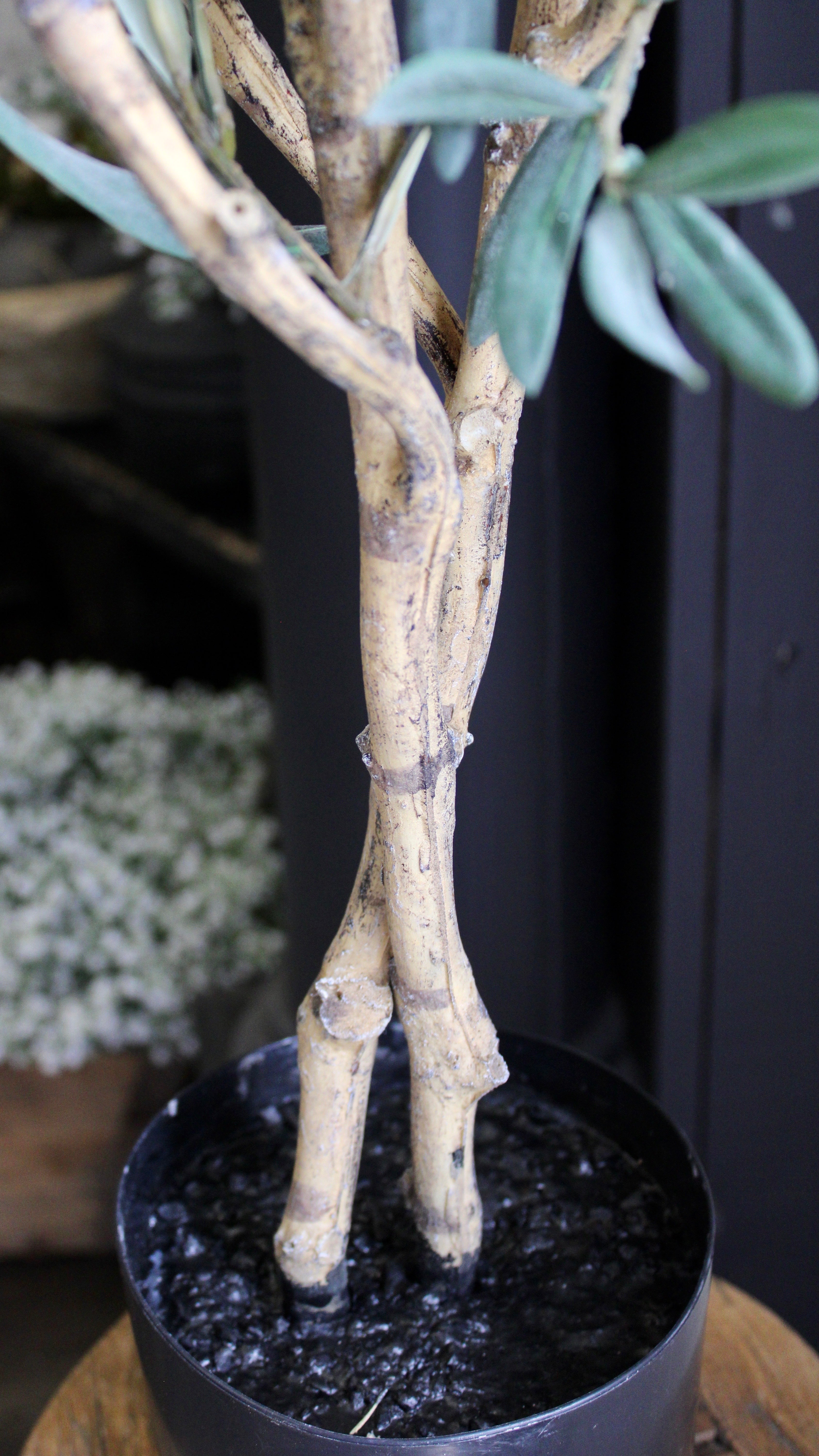 4 Pack Artificial Olive Tree - Lifelike Fake Potted Plants for Home & Office Decor - Perfect for Living Room, Bedroom, and Indoor Greenery