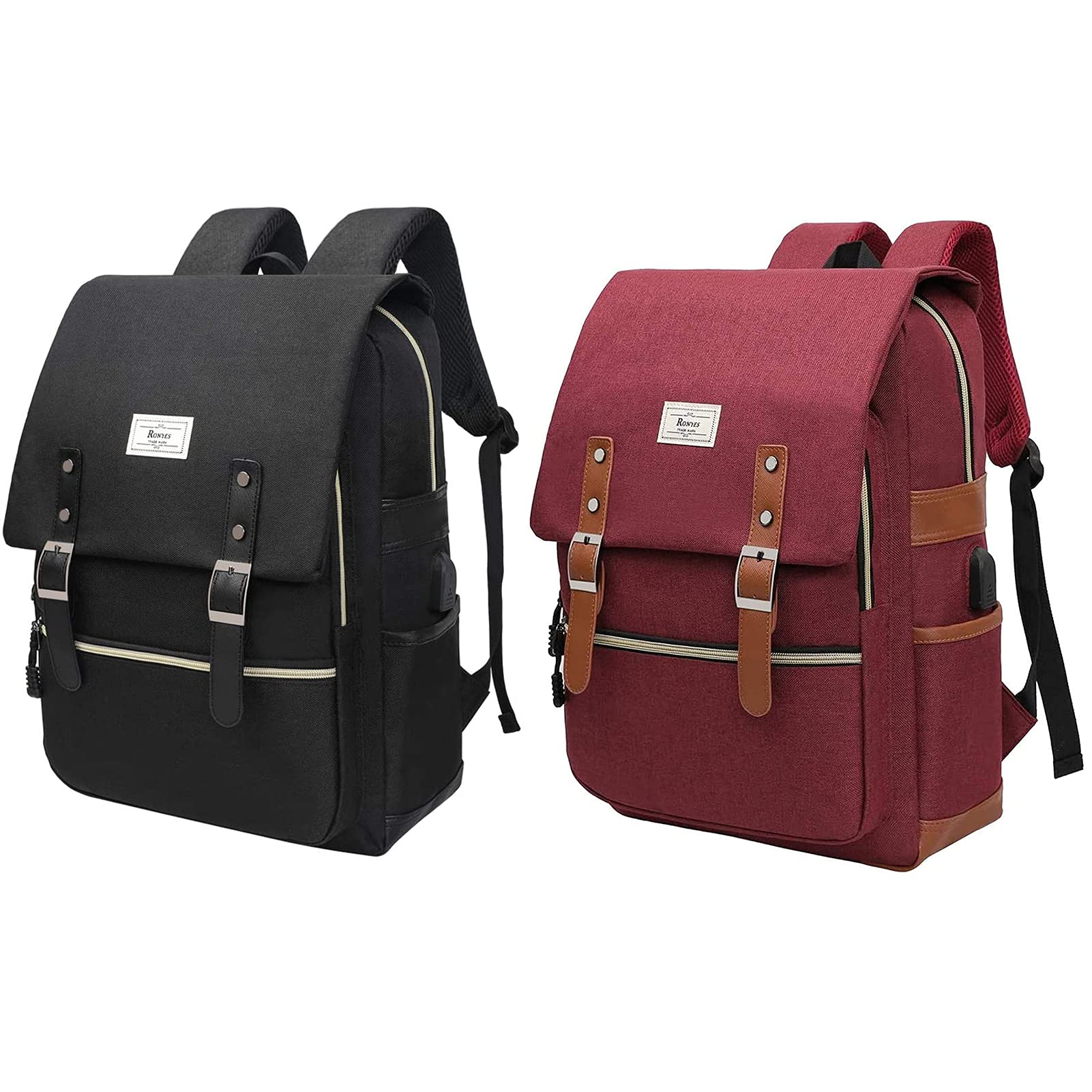 Stylish Unisex Waterproof College Backpack - Fits 15.6 Inch Laptop, Durable Casual Rucksack for School, Work & Travel - Perfect for Students, Commuters & Outdoor Adventures