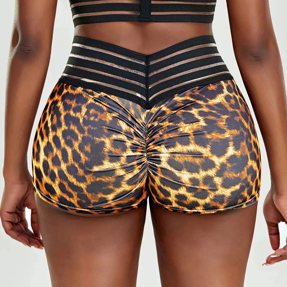 Women's High Waist Yoga Shorts - Summer Casual Fitness Shorts for Gym, Running & Beach - Elastic Skinny Activewear for Yoga, Workouts & Outdoor Activities