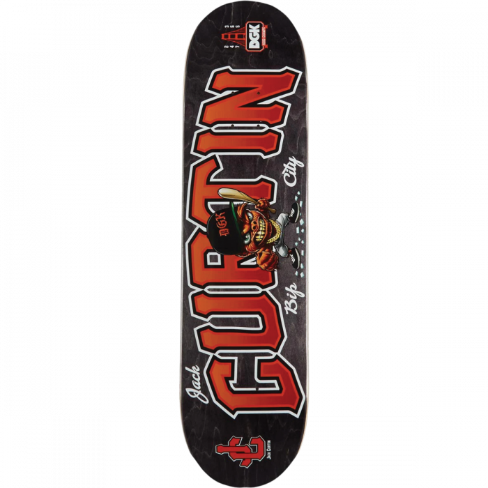 DGK Curtin Bip City Skateboard Deck 8.06