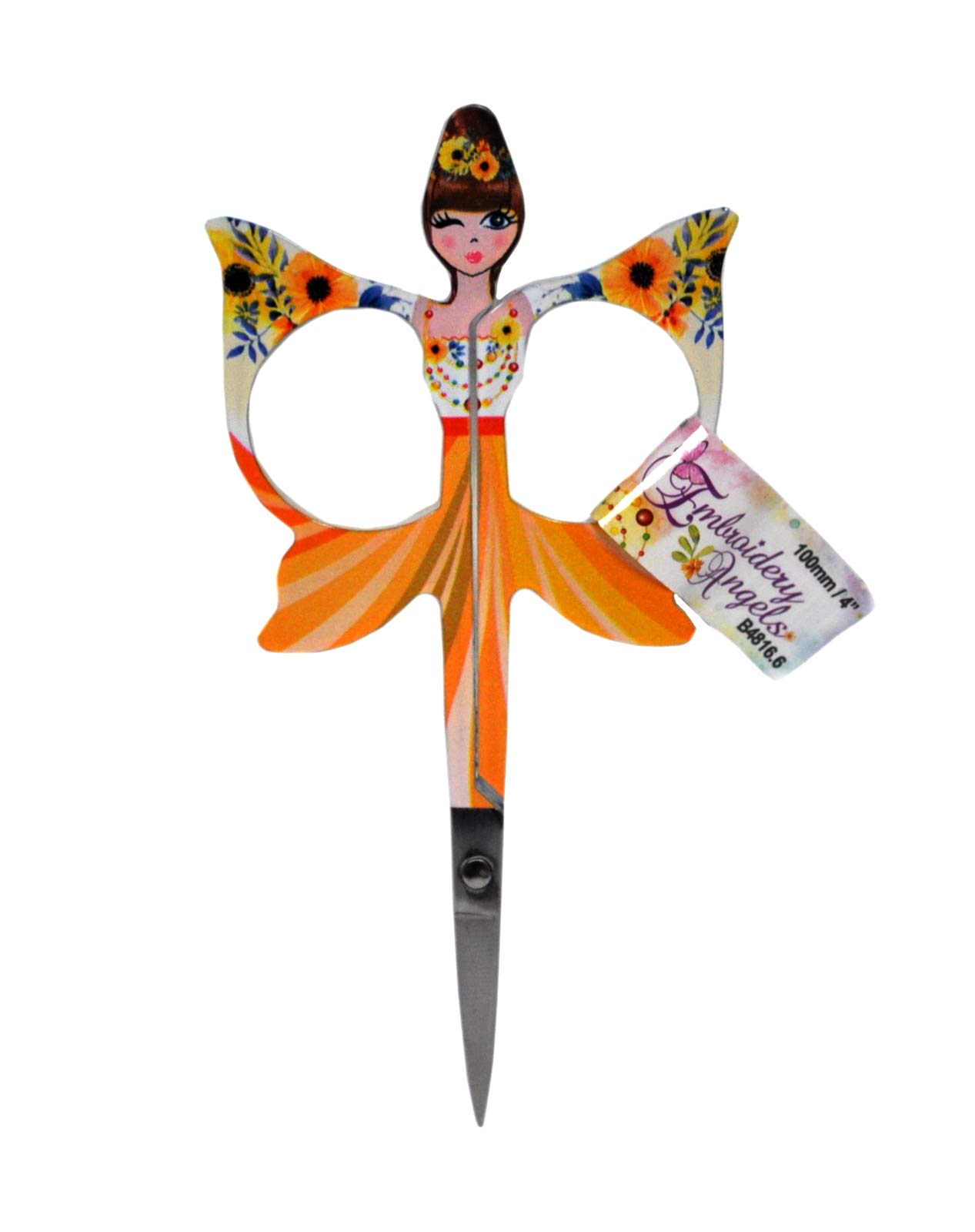 4 Inch Embroidery Scissors in Yellow - Professional Crafting Shears for Sewing, Quilting & Fabric Cutting | Perfect for DIY Projects & Needlework