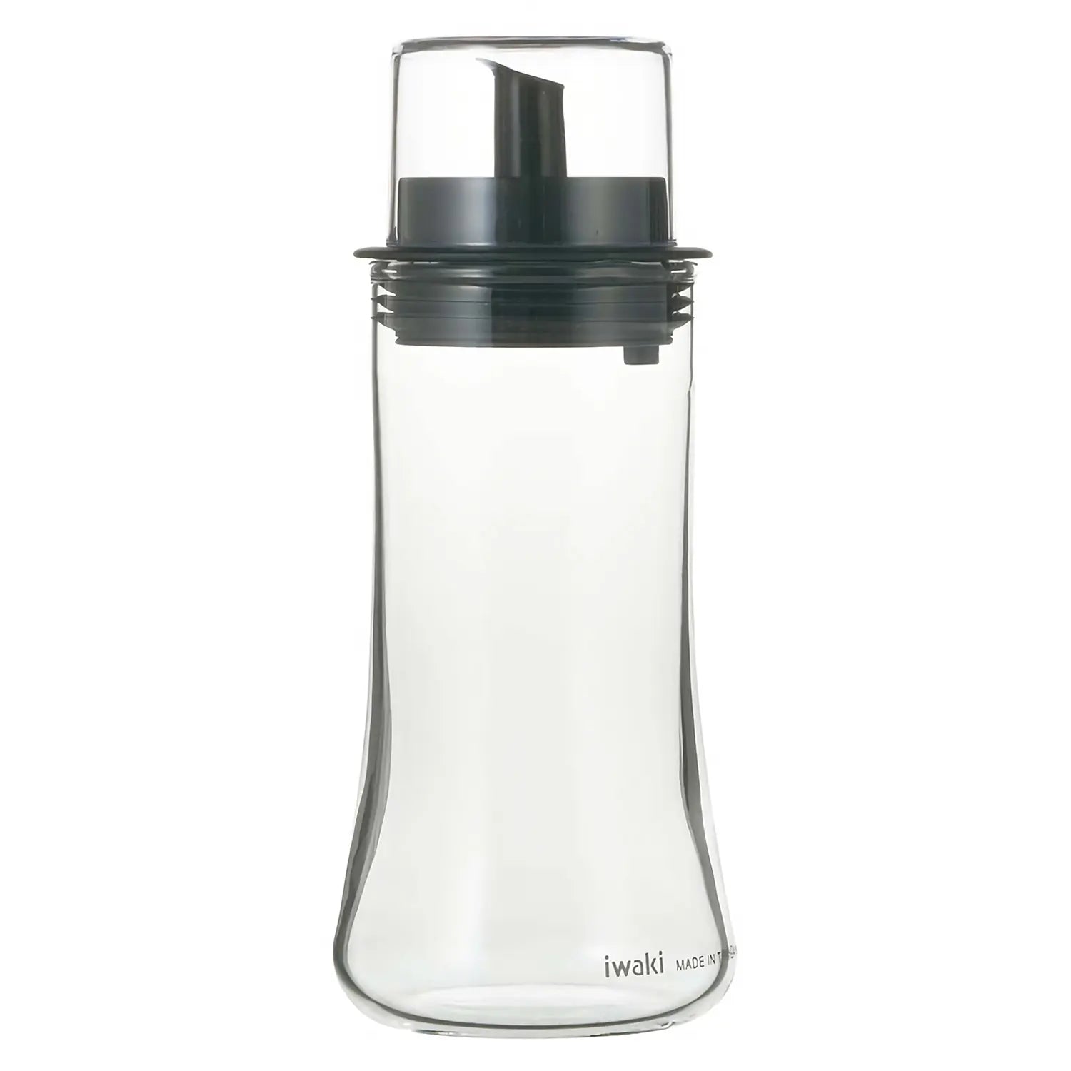 Iwaki Heat Resistant Glass Oil Cruet - 8oz Drizzling Bottle for Olive Oil, Vinegar & Salad Dressing - Dishwasher Safe Kitchen Essential for Cooking, Baking & Gourmet Meals