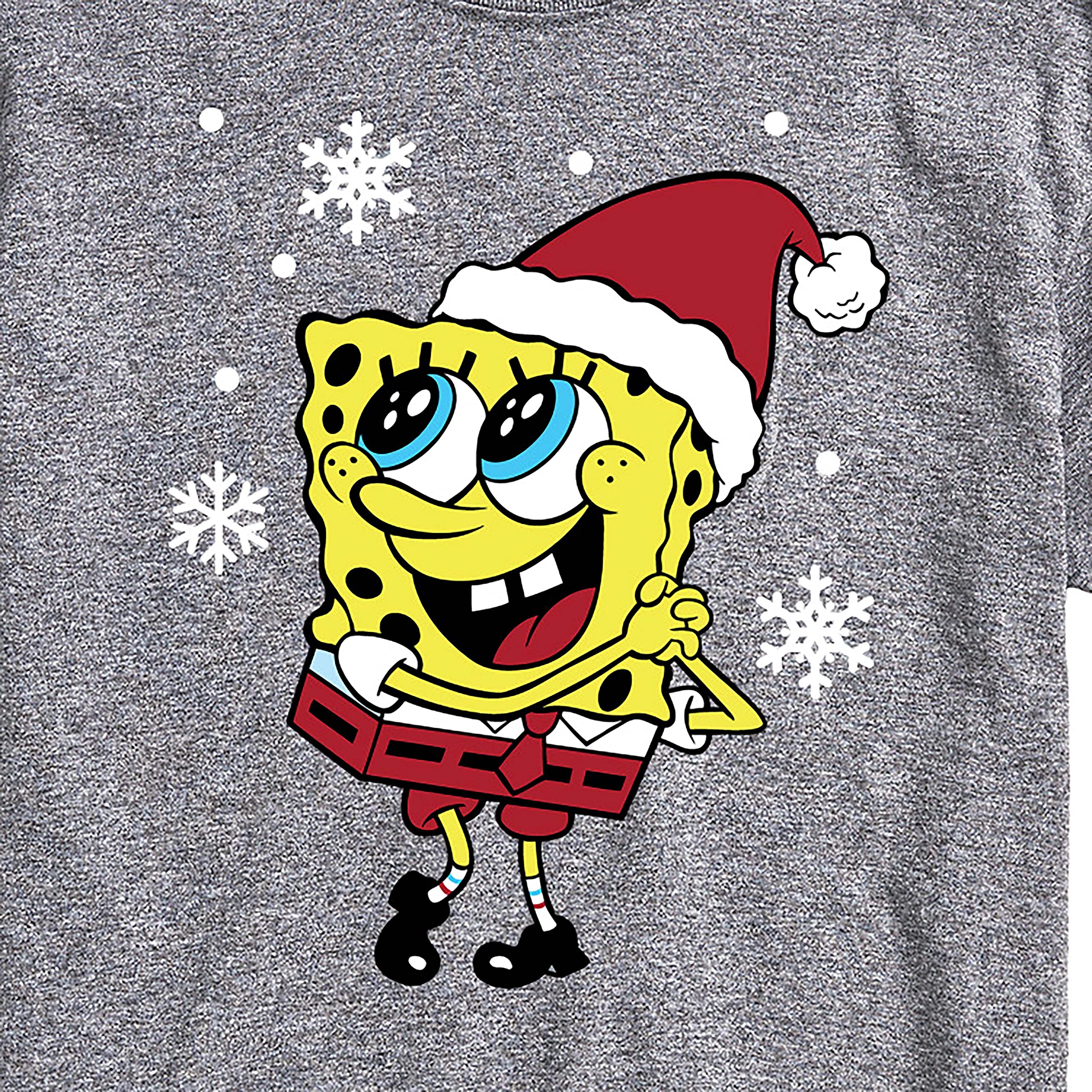 HYBRID APPAREL Spongebob Squarepants Dear Santa Men's Graphic T-Shirt - Funny Christmas Short Sleeve Tee for Holiday Parties & Gifts