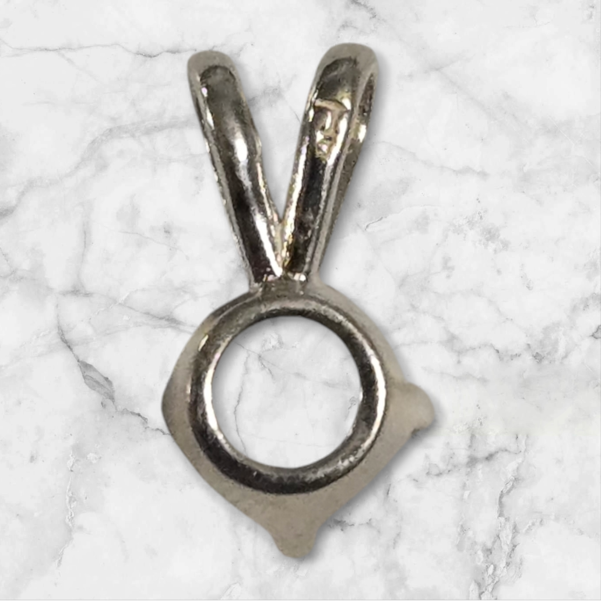 Solid Sterling Silver or 14kt Gold 2mm-8mm Round 4-Prong Pendant Setting for Jewelry Making | Handcrafted in USA | Perfect for Necklaces, Rings & DIY Jewelry Projects