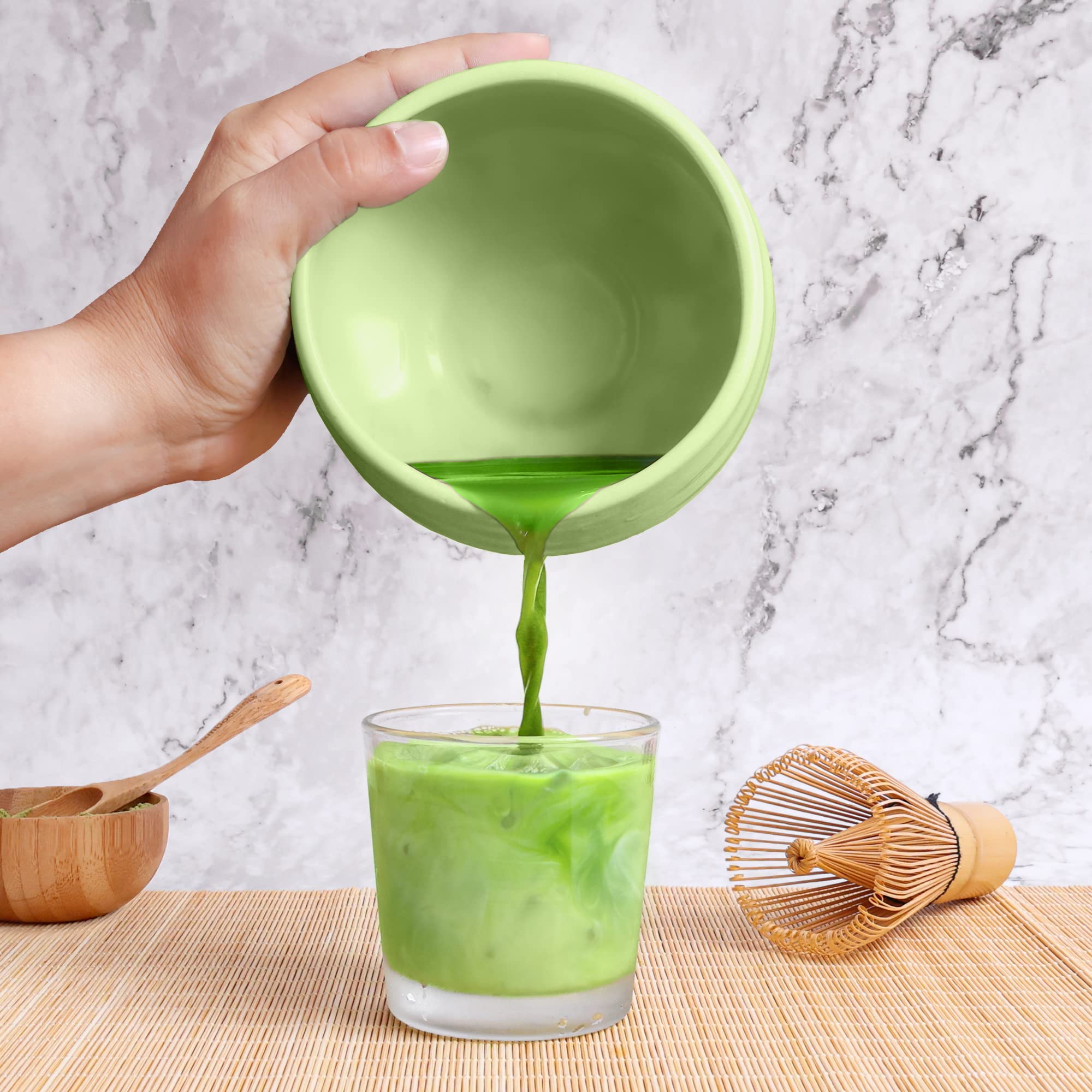 Premium Japanese Matcha Bowl - Large Ceremonial Grade Green Tea Cup for Authentic Tea Ceremony & Daily Zen Meditation