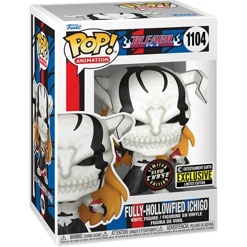 CHASE Bleach Fully Hollowfied Ichigo Pop! Vinyl Figure - Exclusive GITD #1104 - Anime Collectible for Fans & Home Decor