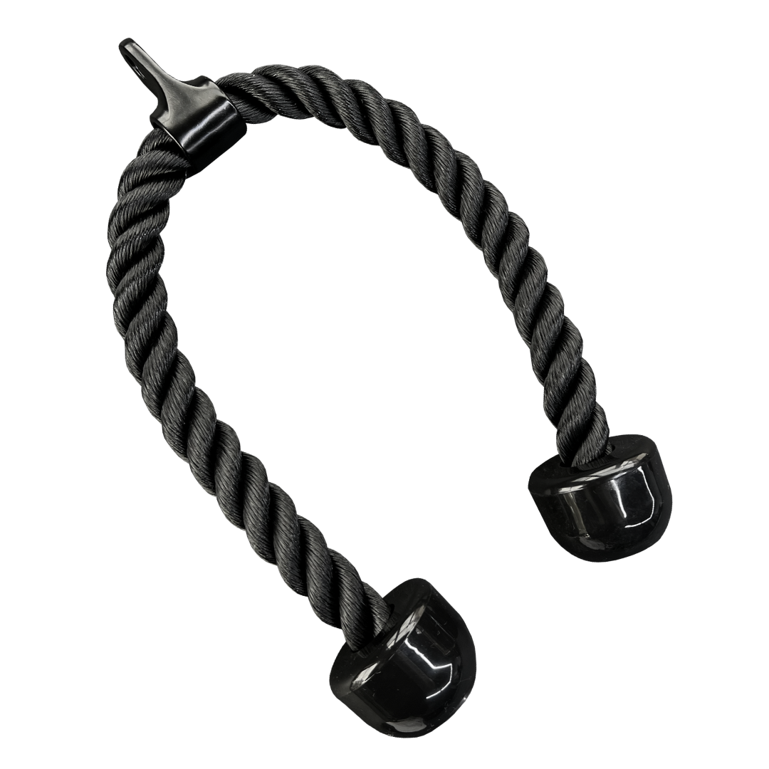 Premium Black Tricep Rope - Heavy Duty Gym Cable Attachment for Strength Training & Arm Workouts - Perfect for Home Gym & Commercial Fitness Equipment