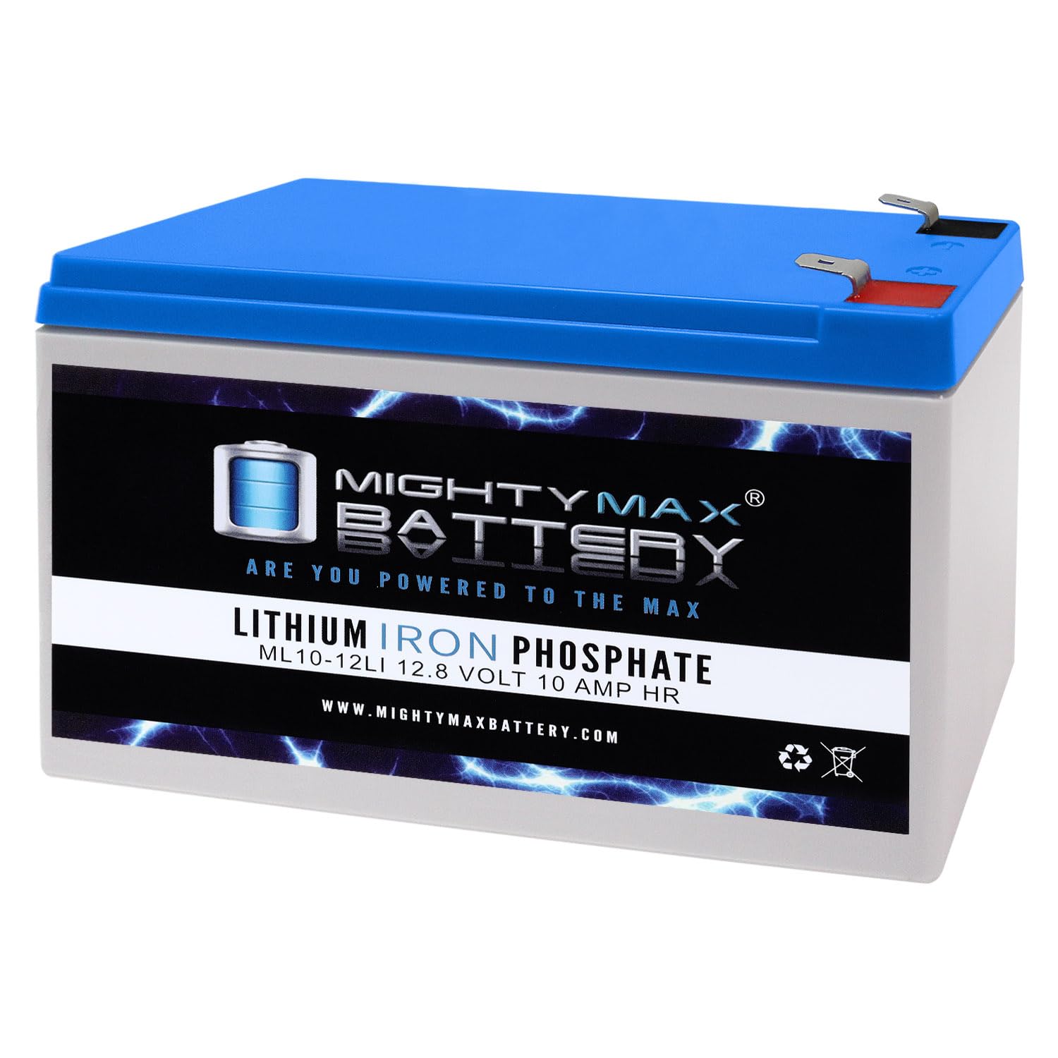 Mighty Max 12V 10AH Lithium Replacement Battery for Aqua Vu Marcum Vexilar Fish Finders - Perfect for Ice Fishing & Underwater Cameras