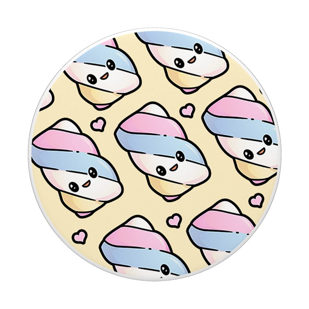 Japanese Pastel Aesthetic Marshmallows Anime Kawaii PopSockets - Swappable PopGrip for Phone & Tablet - Perfect for Anime Fans, Kawaii Lovers & Cute Aesthetic Collections