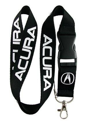 Acura Lanyard with White Logo - Premium Black Badge Holder for Keys, ID Cards & Work Badges - Perfect for Car Enthusiasts, Employees & Event Attendees
