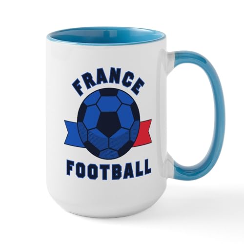 White/Blue Inside - France Football Mugs