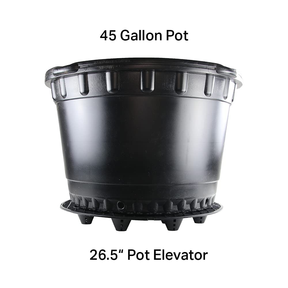 Grow1 26.5-Inch Plant Pot Stand Elevator - Heavy Duty Plant Riser for Indoor & Outdoor Potted Plants - Perfect for Drainage, Air Circulation, and Decorative Plant Display