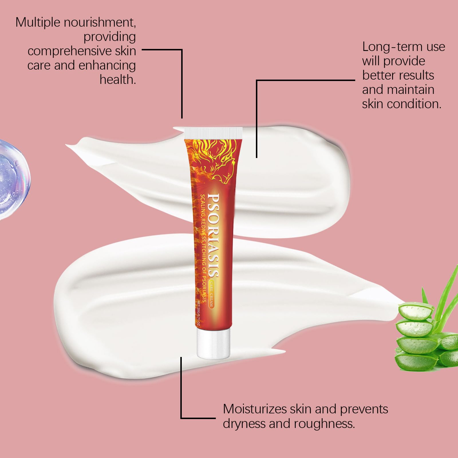 Gentle Formula Skin Care Cream - Daily Full Body Moisturizer for Extremely Dry Skin | Eczema & Ringworm Treatment | Nourishing Body Lotion for Women & Men | Perfect for Winter Care & Sensitive Skin Relief