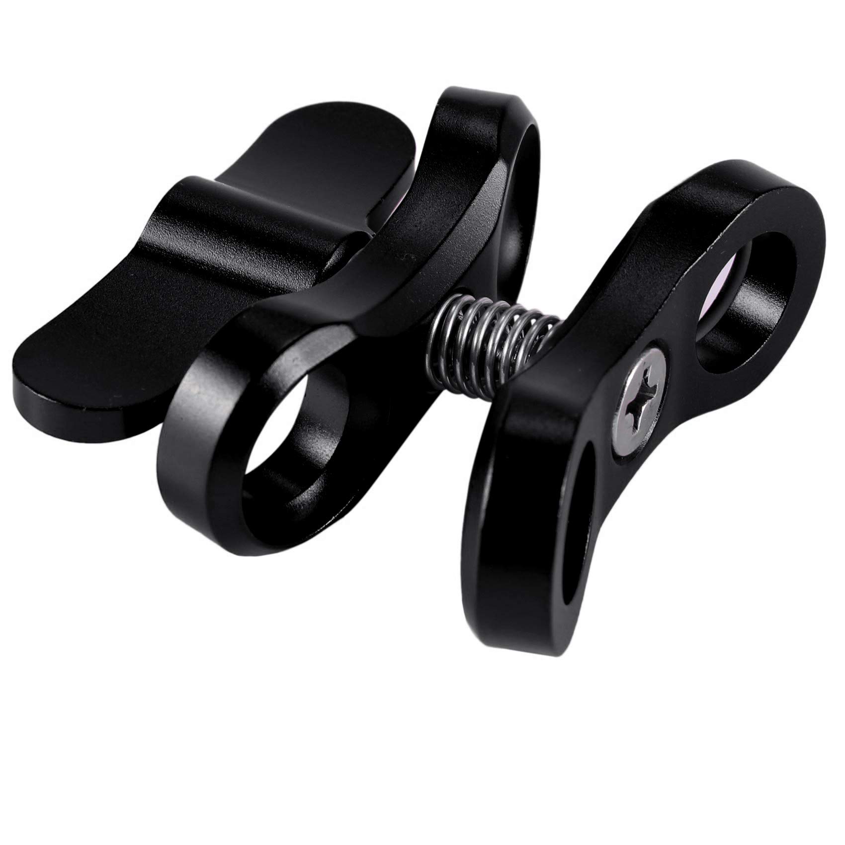 Eighosee Aluminum Camera Clamp Mount with Diving Lights & Ball Butterfly Clip - Compatible with GoPro Hero 3+/4/5 & Gitup SJ6000 (Black) - Perfect for Underwater Photography, Scuba Diving & Action Sports
