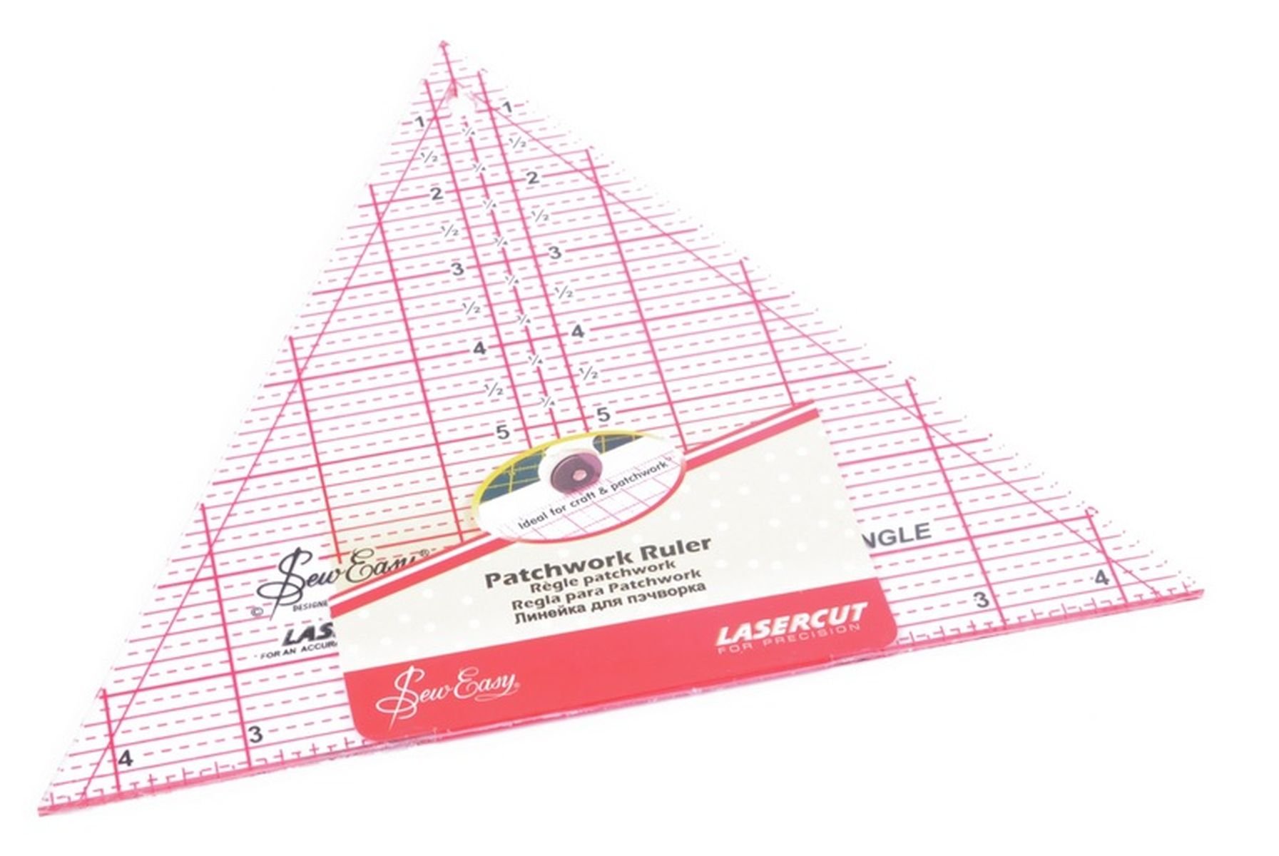 60 Degree Triangle Quilting Ruler - 8 x 9.25 Inch Precision Measuring Tool for Patchwork & Sewing Projects | Perfect for Quilting, DIY Crafts & Fabric Cutting