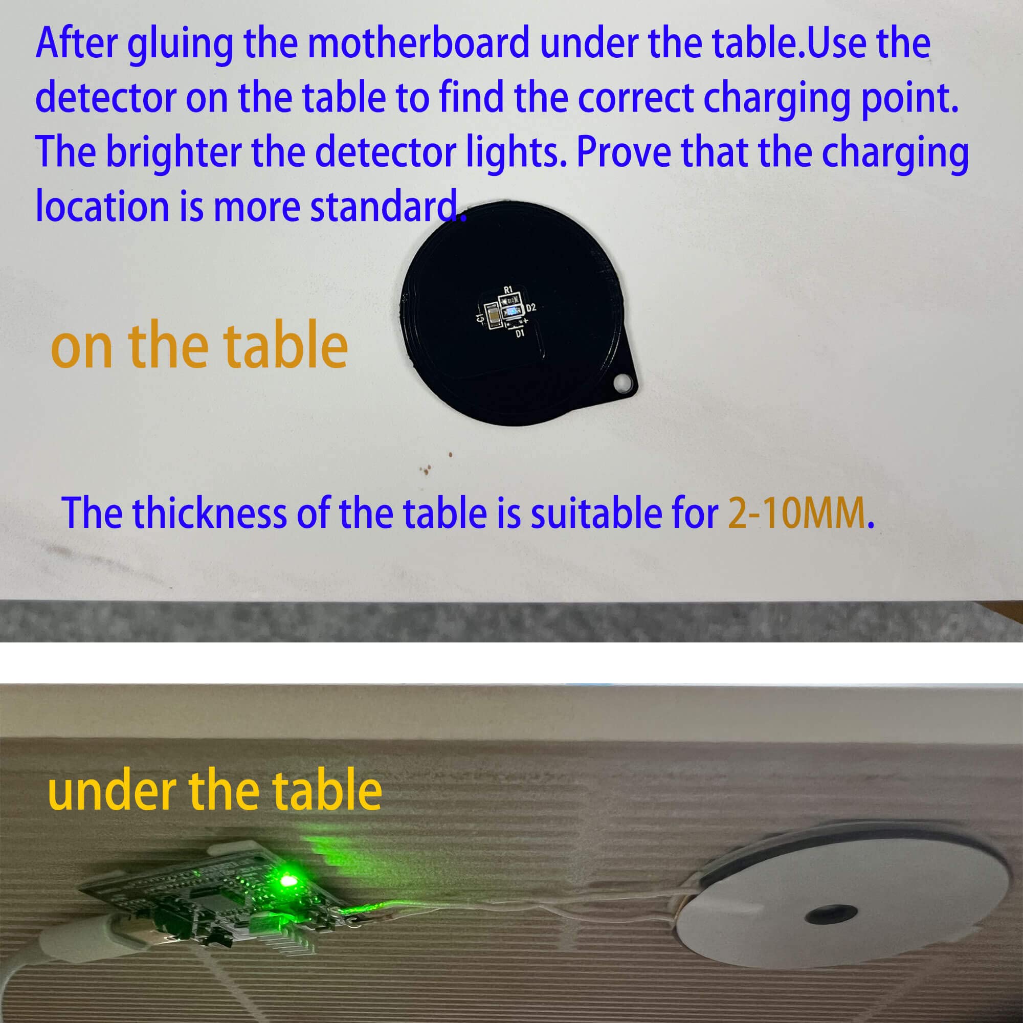 Mini Invisible Wireless Charger - Long-Distance Wireless Charging Module (1 Coil) for Smartphones & Devices | Perfect for DIY Projects & Home/Office Use