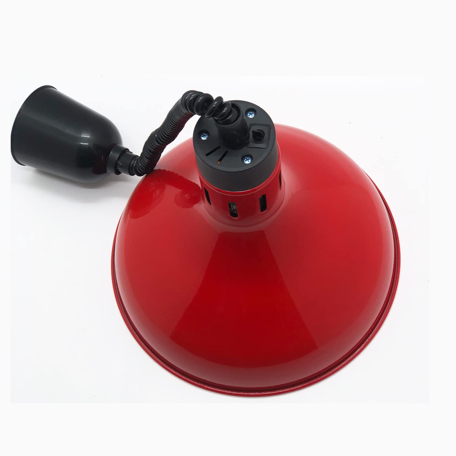 Commercial Food Warmer Lamp - 29cm Diameter Adjustable Buffet Heater (60-150cm Height) - Red - Perfect for Restaurants, Catering & Buffet Service