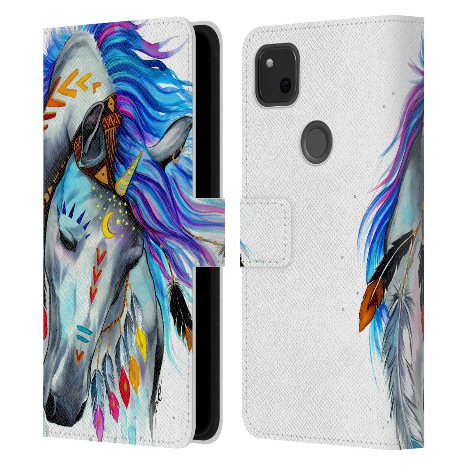 Pixie Cold Spirit Animals Leather Wallet Case for Google Pixel 4a - Perfect for Book Lovers & Travel