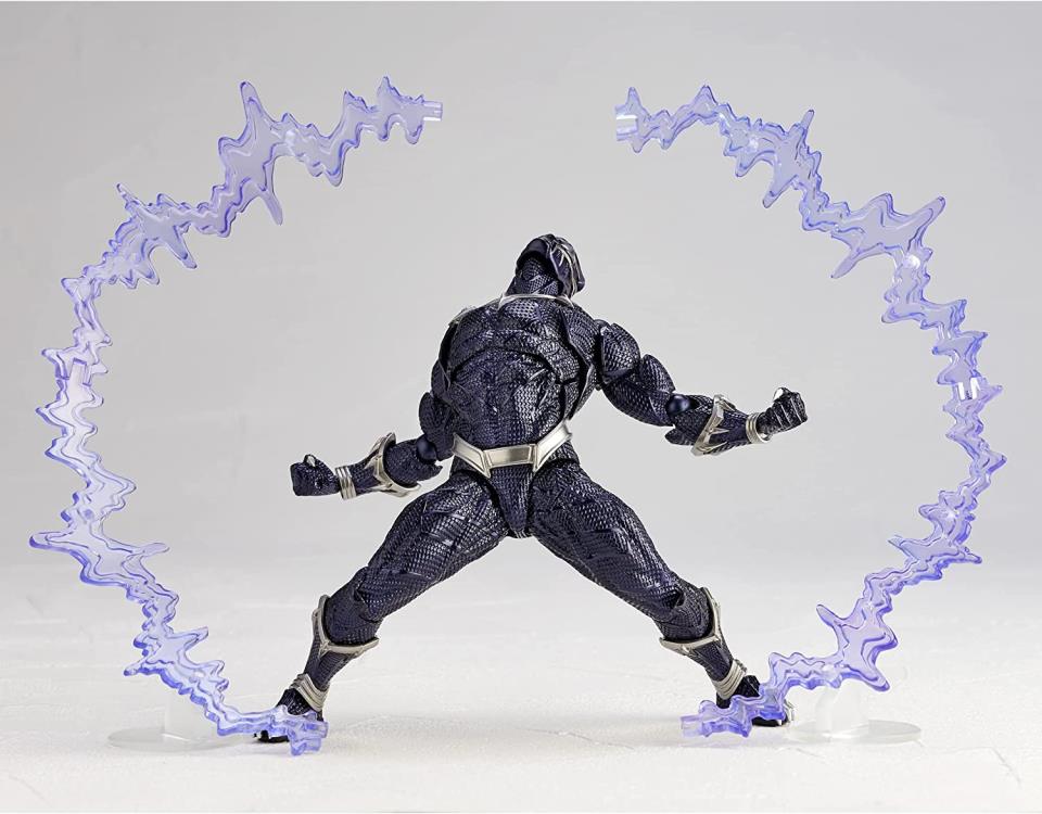 Amazing Yamaguchi Revoltech No. 030 Black Panther Action Figure - Highly Articulated Collectible for Marvel Fans & Display