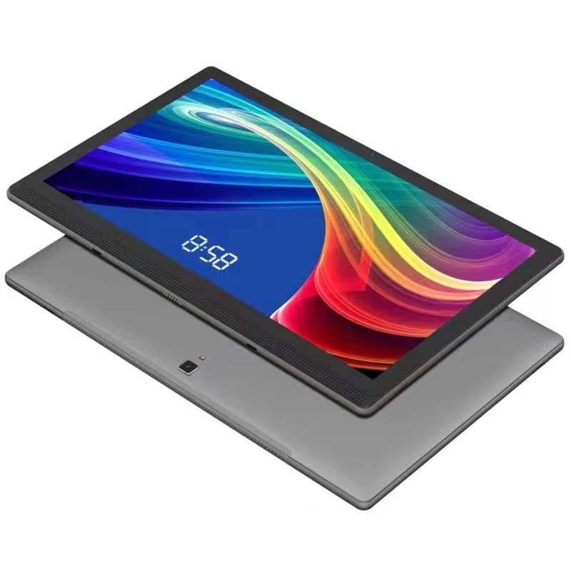 14.1 Inch IPS HD Tablet PC - Windows/Android 8.0 Dual OS, Slim Design with 1920x1080 FHD Display, 10-Core Processor, 8GB RAM, 128GB Storage, Bluetooth 4.1, GPS - Perfect for Work, Study & Entertainment (Gray)
