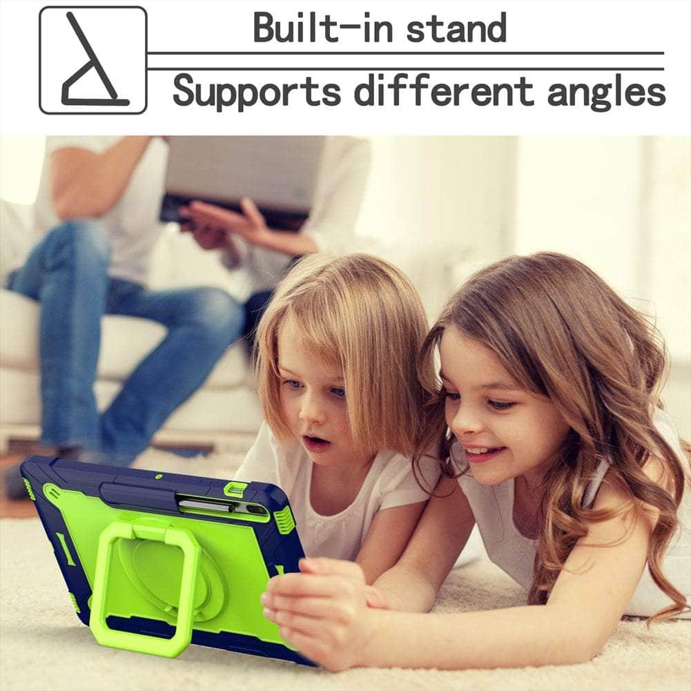 Samsung Galaxy Tab S8 Plus Shockproof Case with Adjustable Shoulder Strap - Durable Protection for Kids, Students & Travel | Perfect for School, Commuting & Outdoor Activities