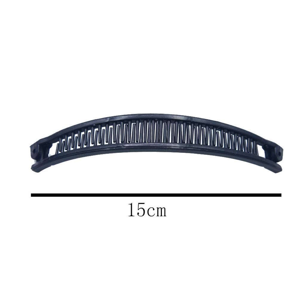 5PCS Banana Combs for Women - Plastic Classic Clasp Hair Clips, Ponytail Holders & Styling Accessories | Perfect for Updos, Ponytails & Everyday Hairstyles